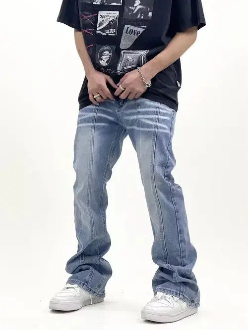 Vintage washed distressed fade flared pants Size US 28 / EU 44 - 3 Thumbnail