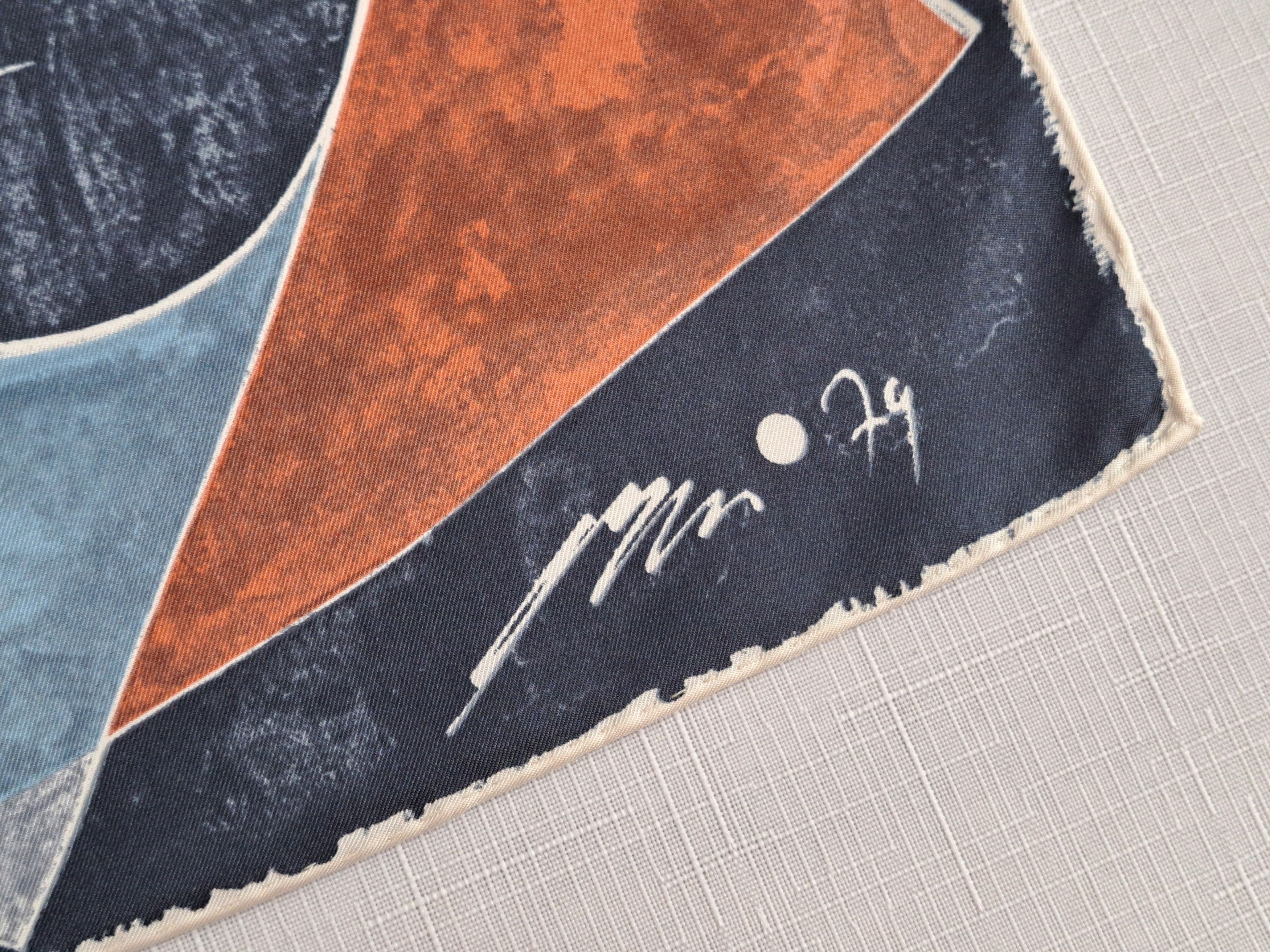 Designer × Vintage HANS ERNI "Children's Dance" 1979 vintage silk scarf. Size ONE SIZE - 7 Thumbnail