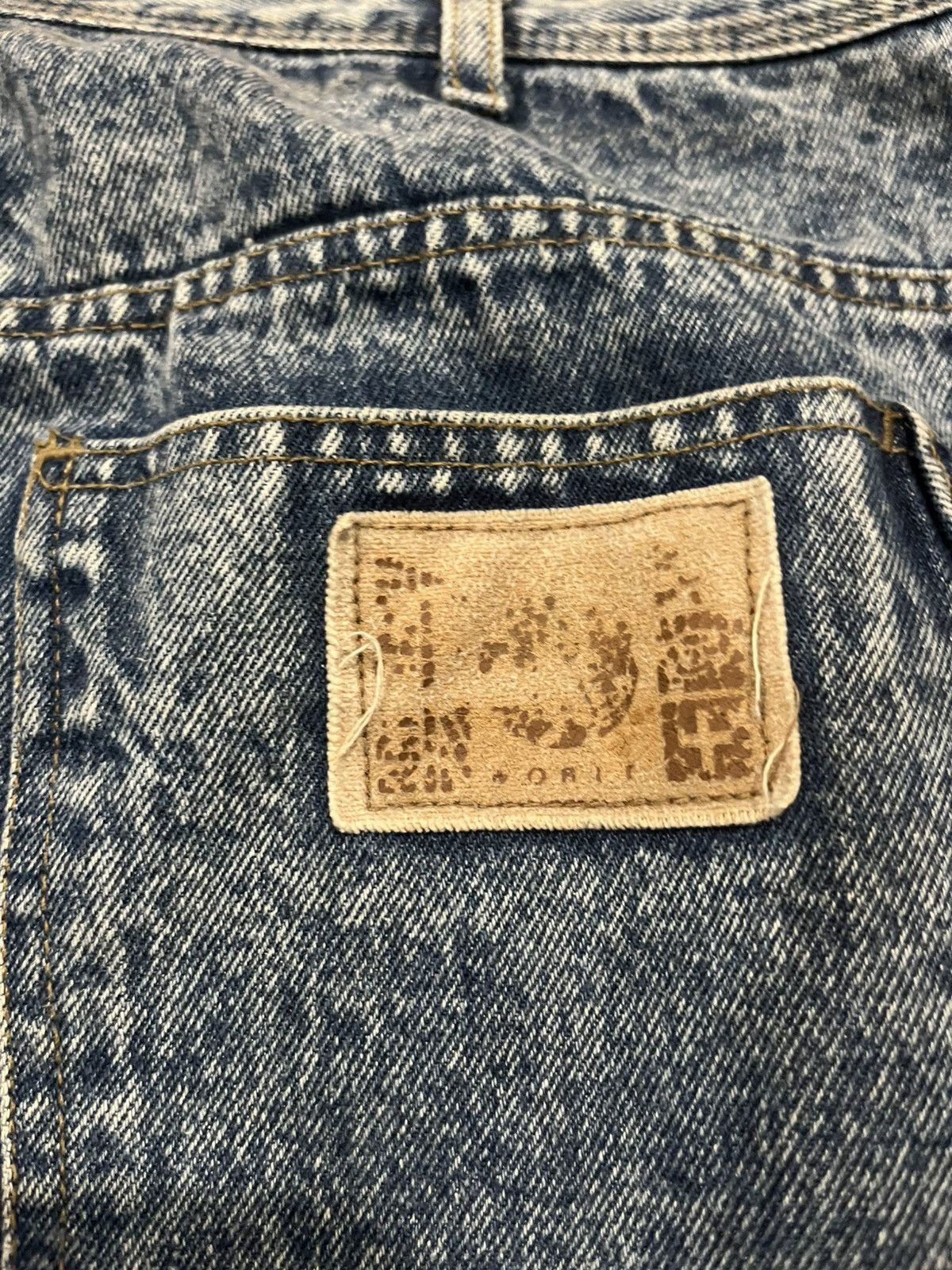 Levi's Vintage 90 Super baggy Brittania Acid Washed denim Jeans 38 Size US 37 - 12 Thumbnail