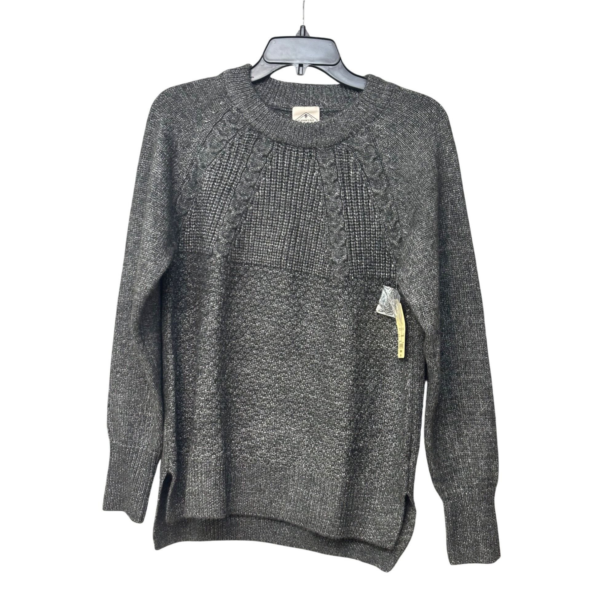 Other St. John’s Bay Mixed Stitch Reglan, Crew Neck Sweater, Charc Size M / US 6-8 / IT 42-44 - 9 Thumbnail