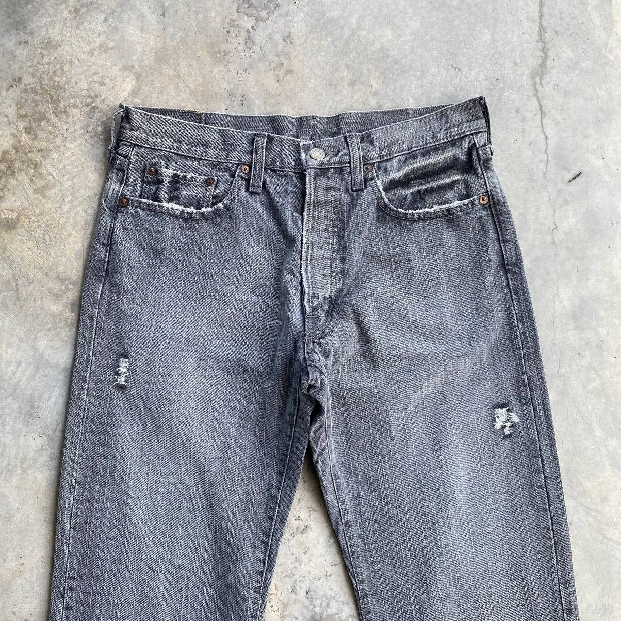 Japan Blue × Studio D'Artisan VINTAGE S.DARTISAN DEADSTOCK DISTRESSED GREY FADED BLACK Size US 31 - 6 Thumbnail