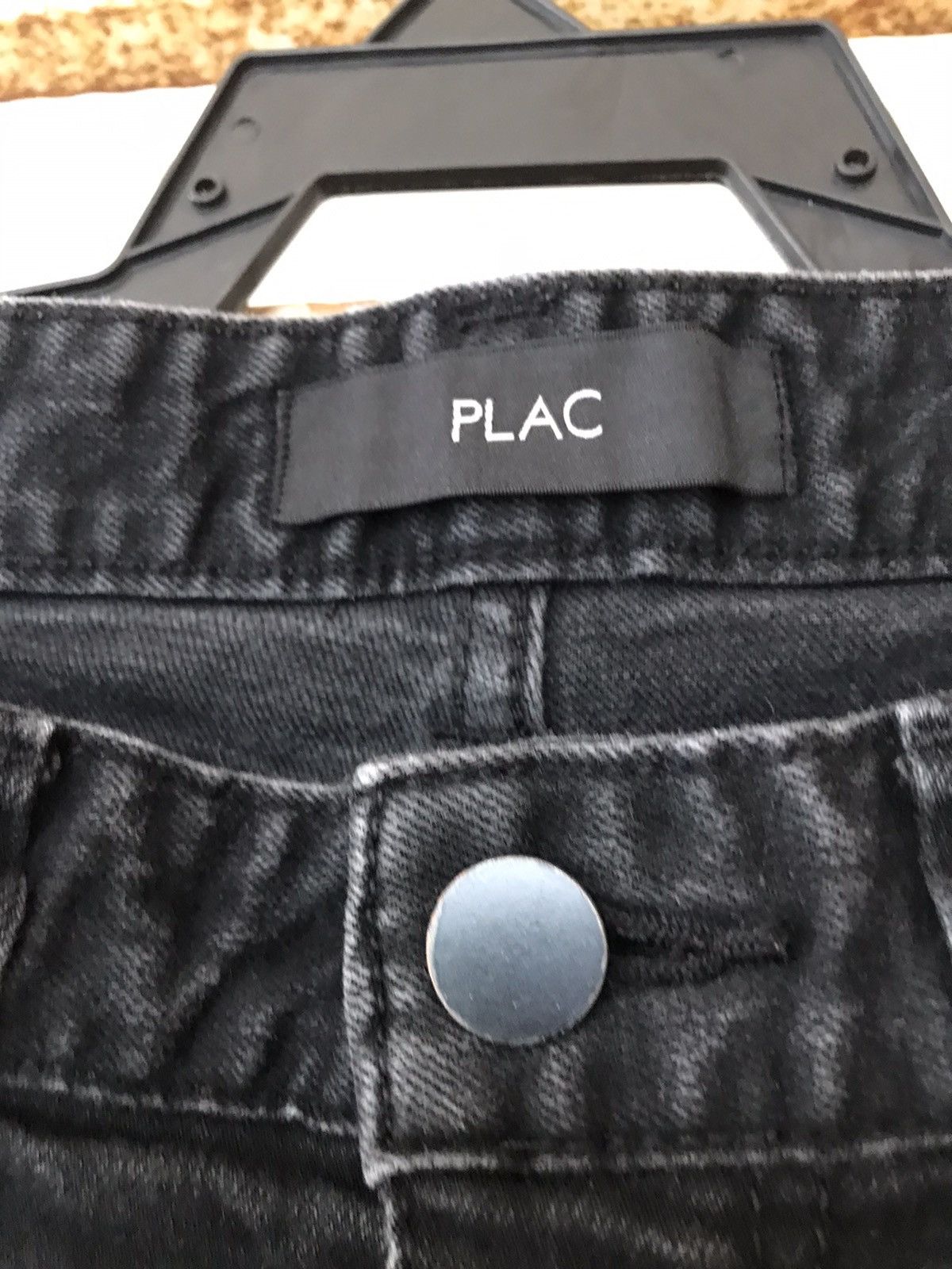 Japanese Brand × Jean PLAC Straight slim fit Super Black jeans Size US 29 - 6 Thumbnail