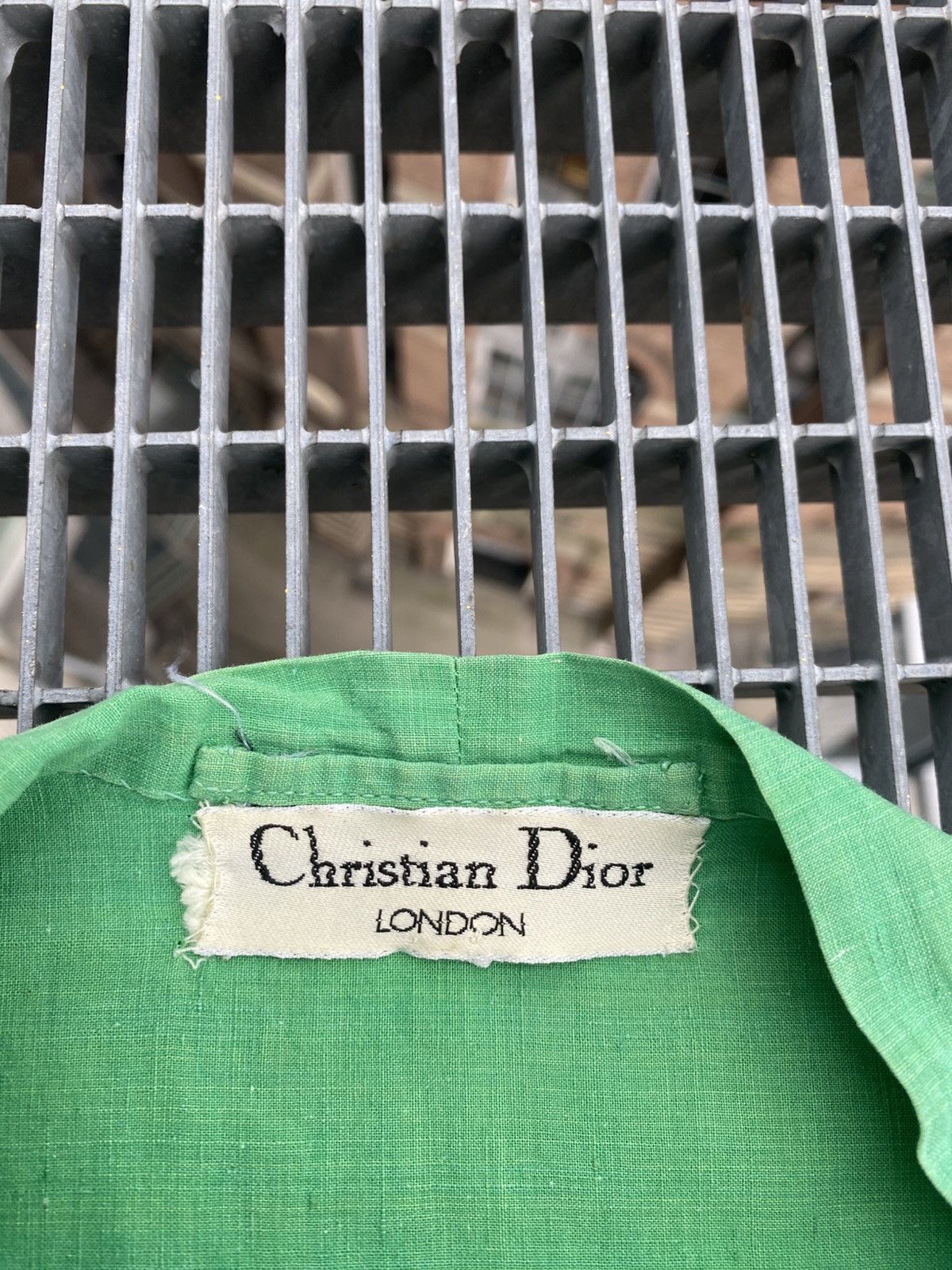 Christian Dior Monsieur Vintage 80s Christian Dior London CD Logo Cotton Dress Size M / US 6-8 / IT 42-44 - 11 Thumbnail