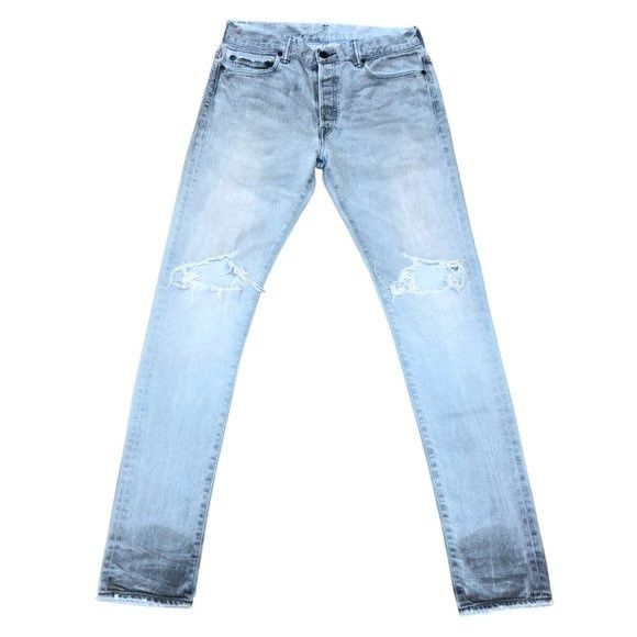 RARE John Elliott Gray Vision Jeans Size 31