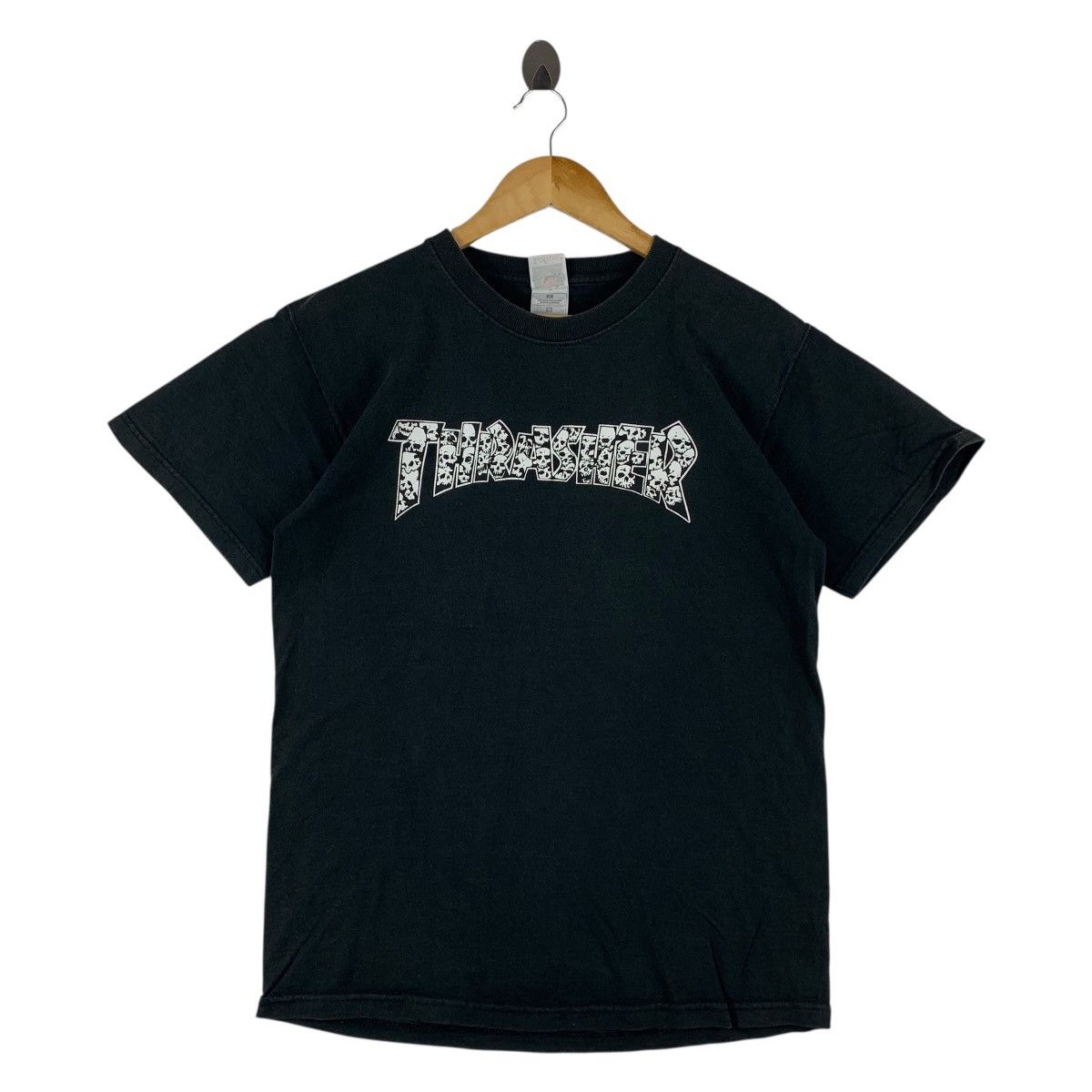 Fruit Of The Loom Vintage Thrasher Magazine Skull Logo Tee Size US M / EU 48-50 / 2 - 1 Thumbnail