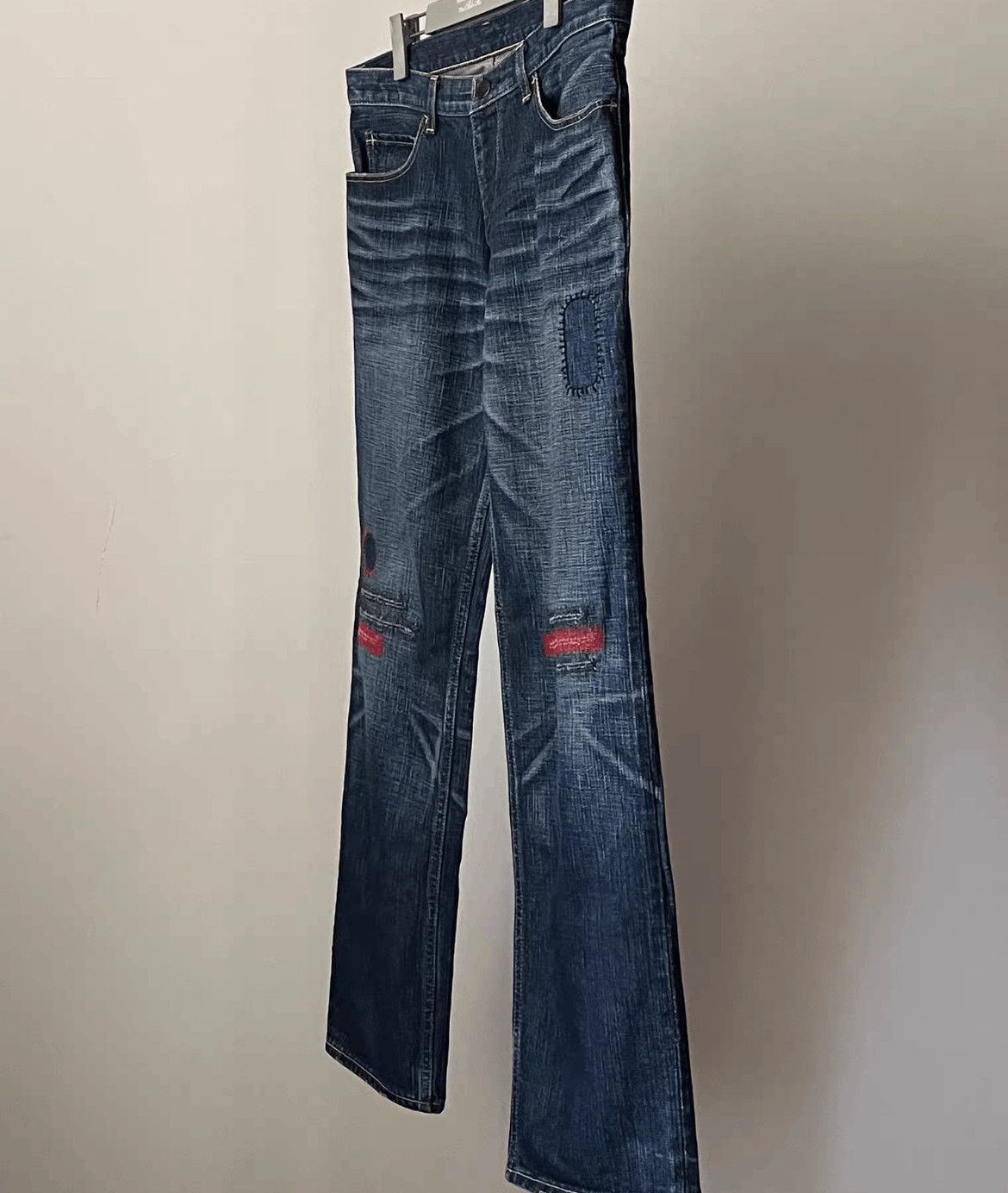Number (N)ine Number (N)ine Sz 3x28 Number Nine 05SS Red Patch Distresse Size US 32 / EU 48 - 3 Thumbnail