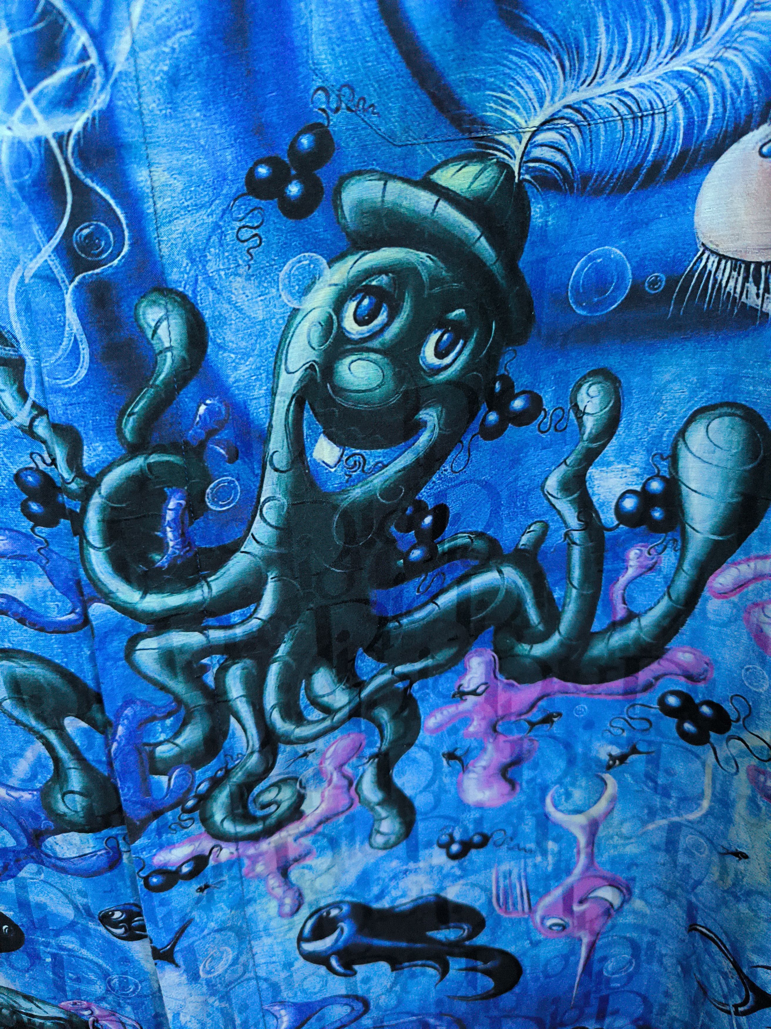Dior Dior x Kenny Scharf Sealife 'Blue Swirl' Shirt Size US M / EU 48-50 / 2 - 5 Thumbnail