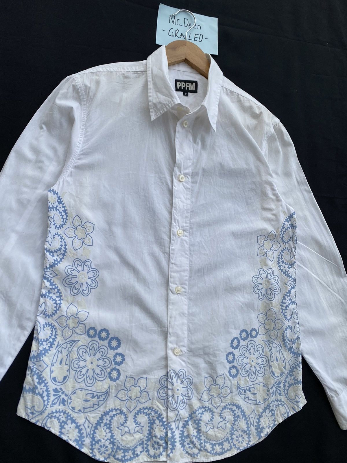 PPFM Rare PPFM White Button Shirt Size US S / EU 44-46 / 1 - 5 Thumbnail