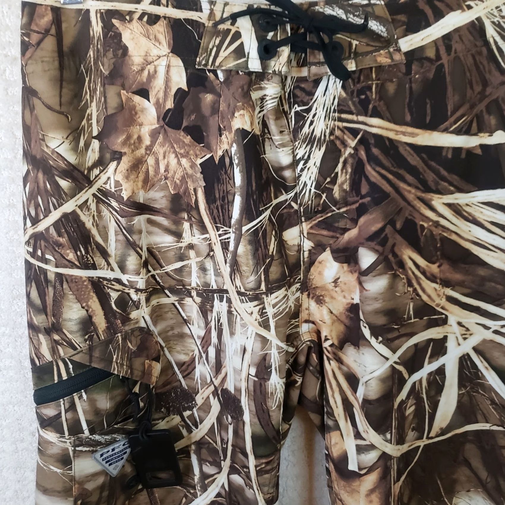 Vintage Columbia PFG Men's Board Shorts 32x11 Camouflage Beer Opener Quick Dry Moisture Wicking 5-Pocket Men’s Casual Summer Size US 32 / EU 48 - 2 Thumbnail