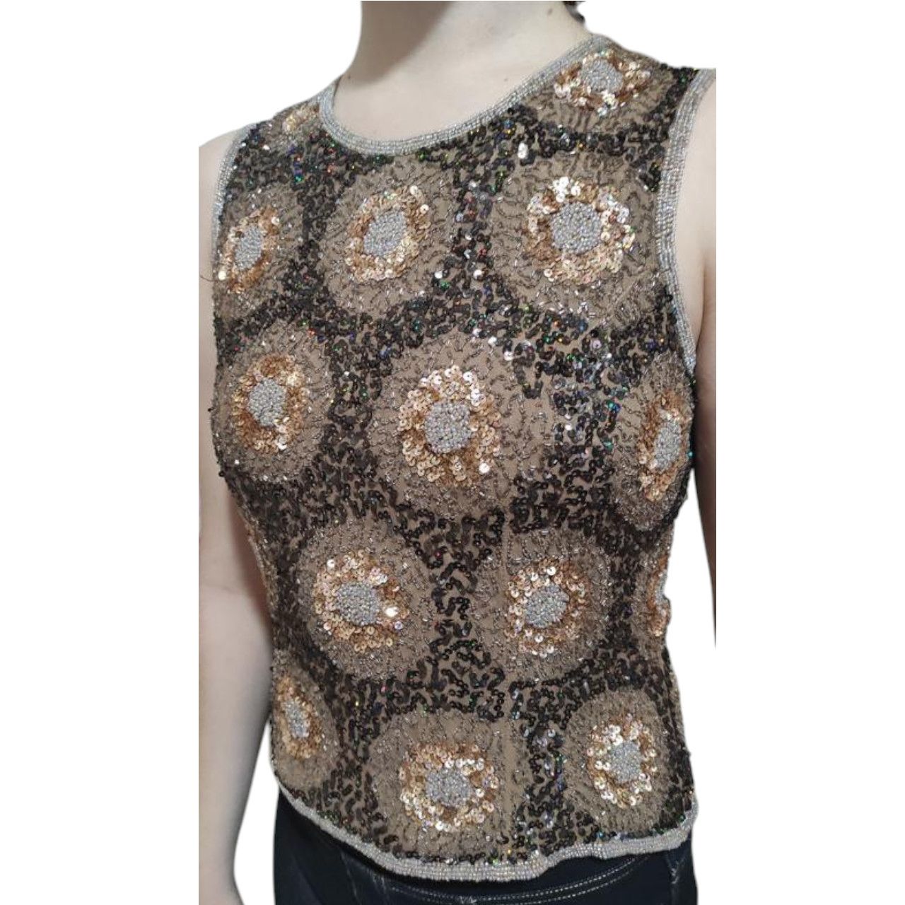 Other brown sequin tank top sz S Size S / US 4 / IT 40 - 3 Thumbnail
