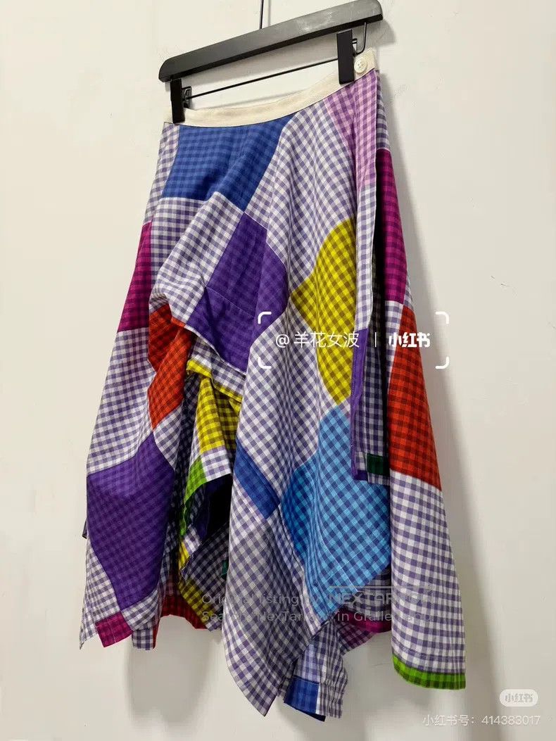 Comme des Garcons Comme Des Garcons size S Colorful Plaid Skirt Size 23" - 5 Thumbnail