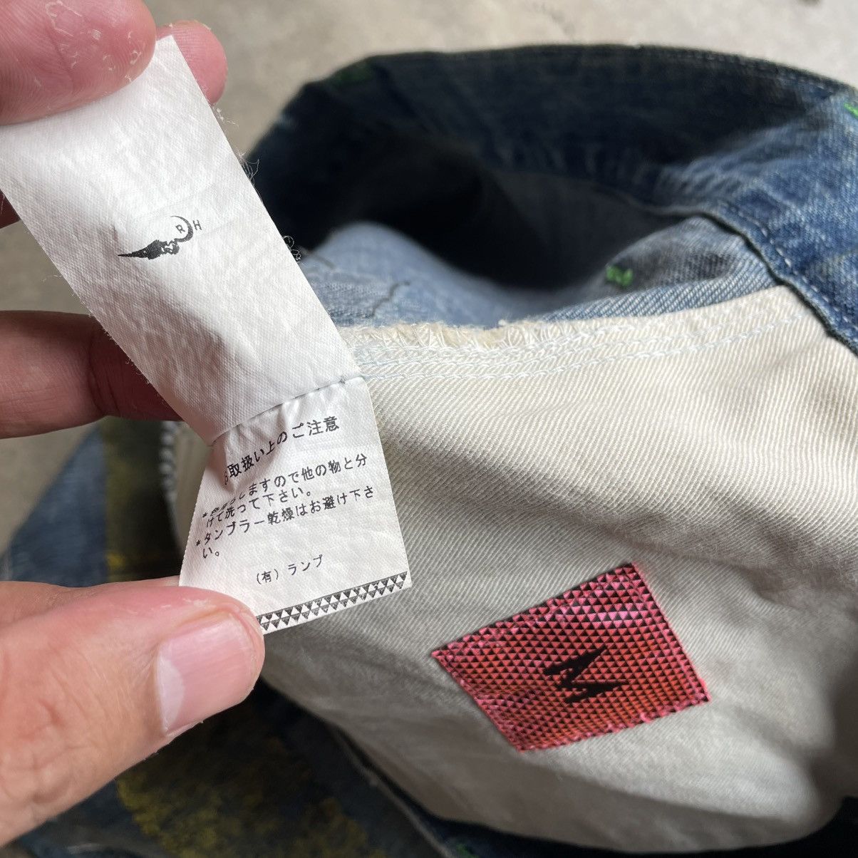 Japanese Brand × Vintage 🔥🇯🇵Vintage Stoned Washed Ripped Distress Bush Pants Jeans Size US 32 / EU 48 - 12 Thumbnail