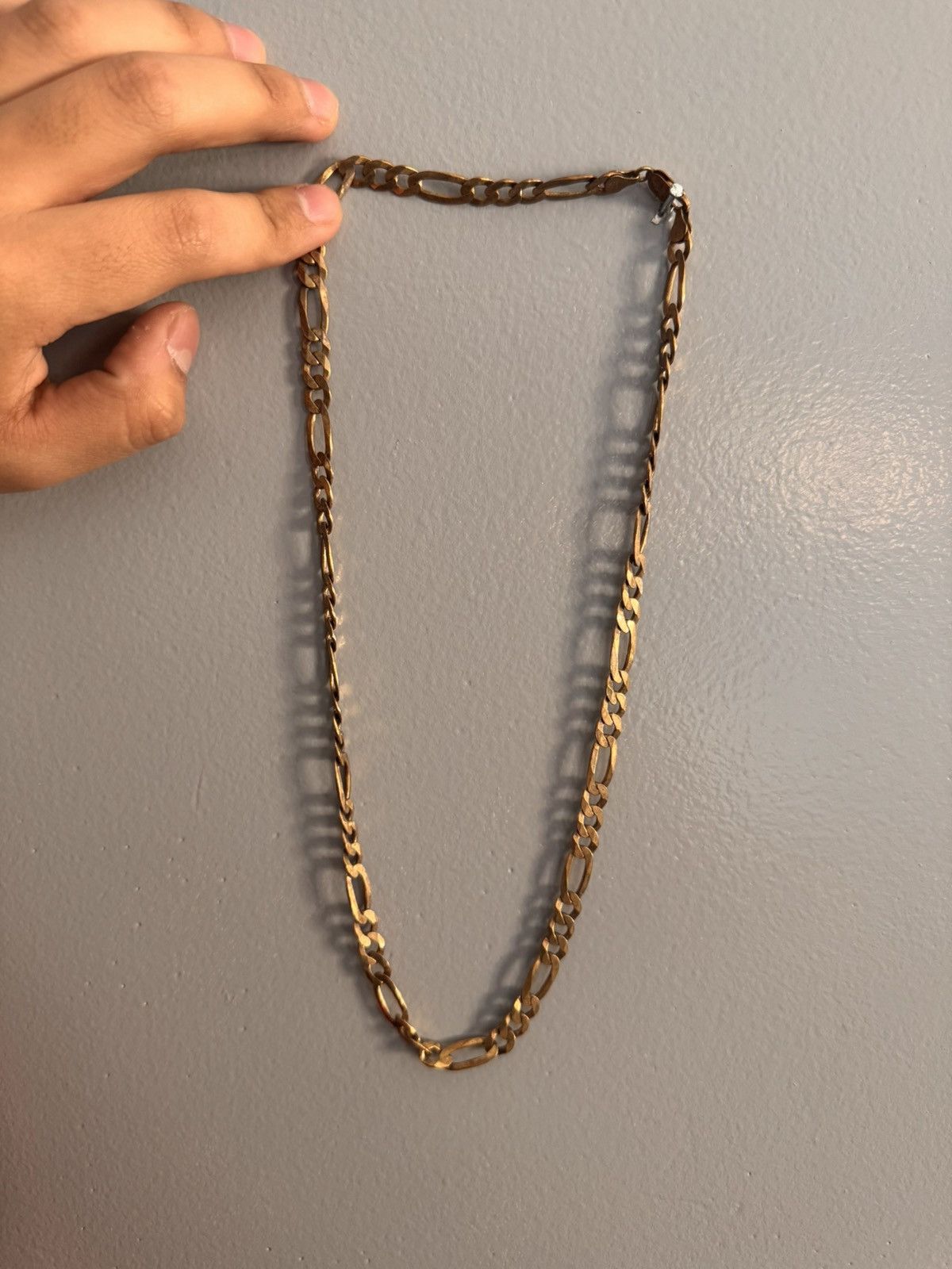 Jewelry Gold 925 Italy Figaro Chain Size ONE SIZE - 1 Thumbnail