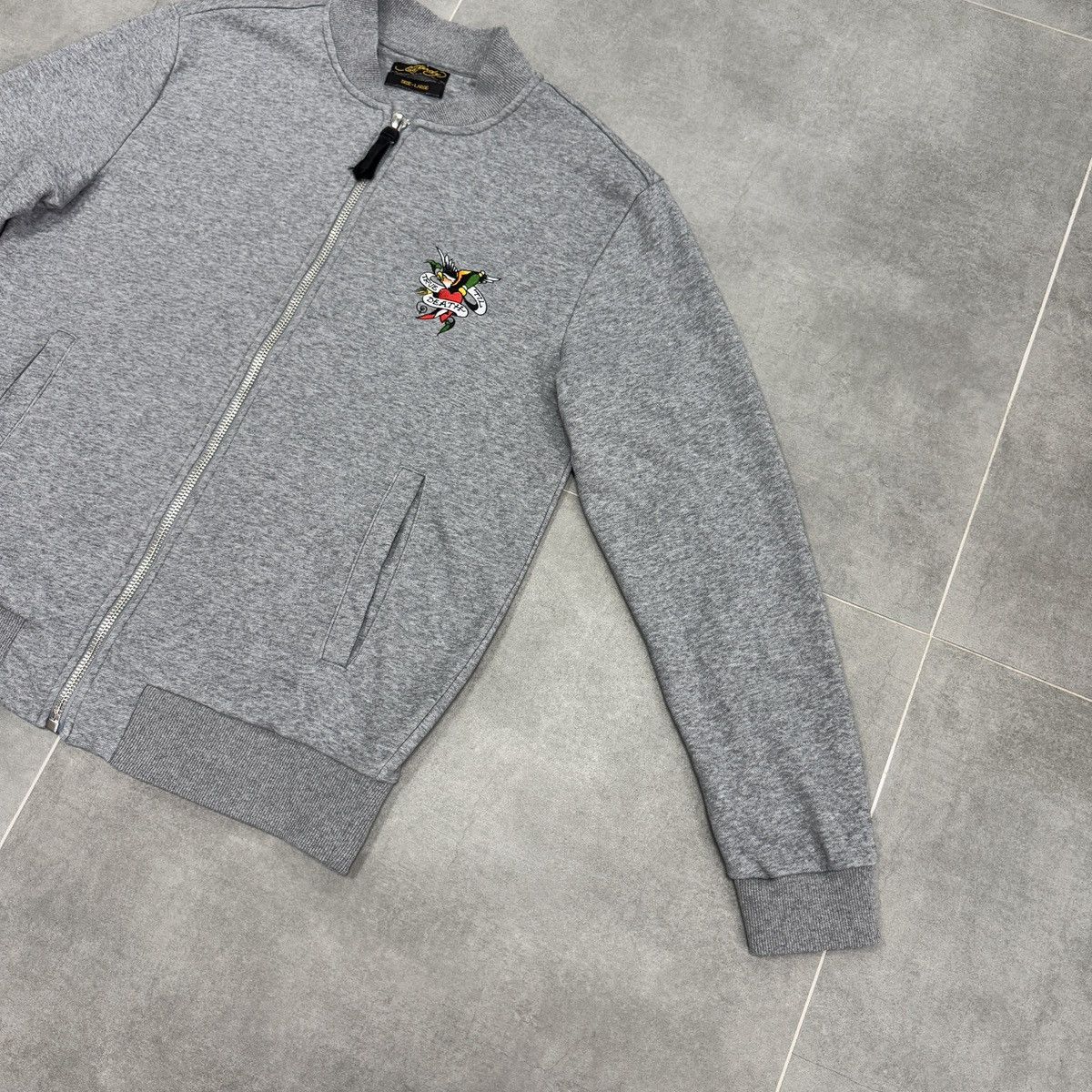 Ed Hardy Ed Hardy Till Death Los Angeles Bomber Tracktop Zip Jacket Size US L / EU 52-54 / 3 - 7 Thumbnail