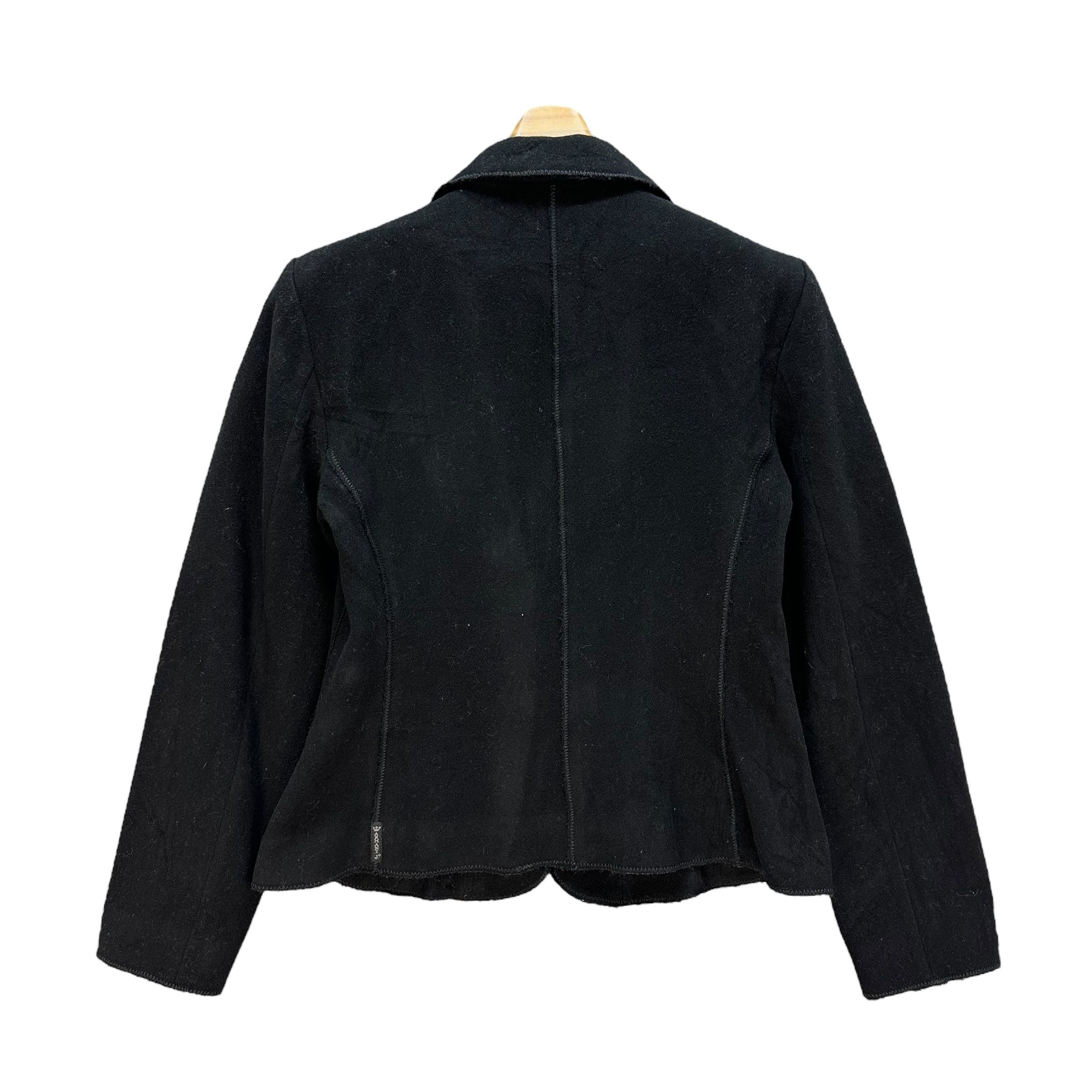 Giorgio Armani Armani Jeans by Giorgio Armani Wool Crop Jacket #A29-0672 Size M / US 6-8 / IT 42-44 - 11 Thumbnail