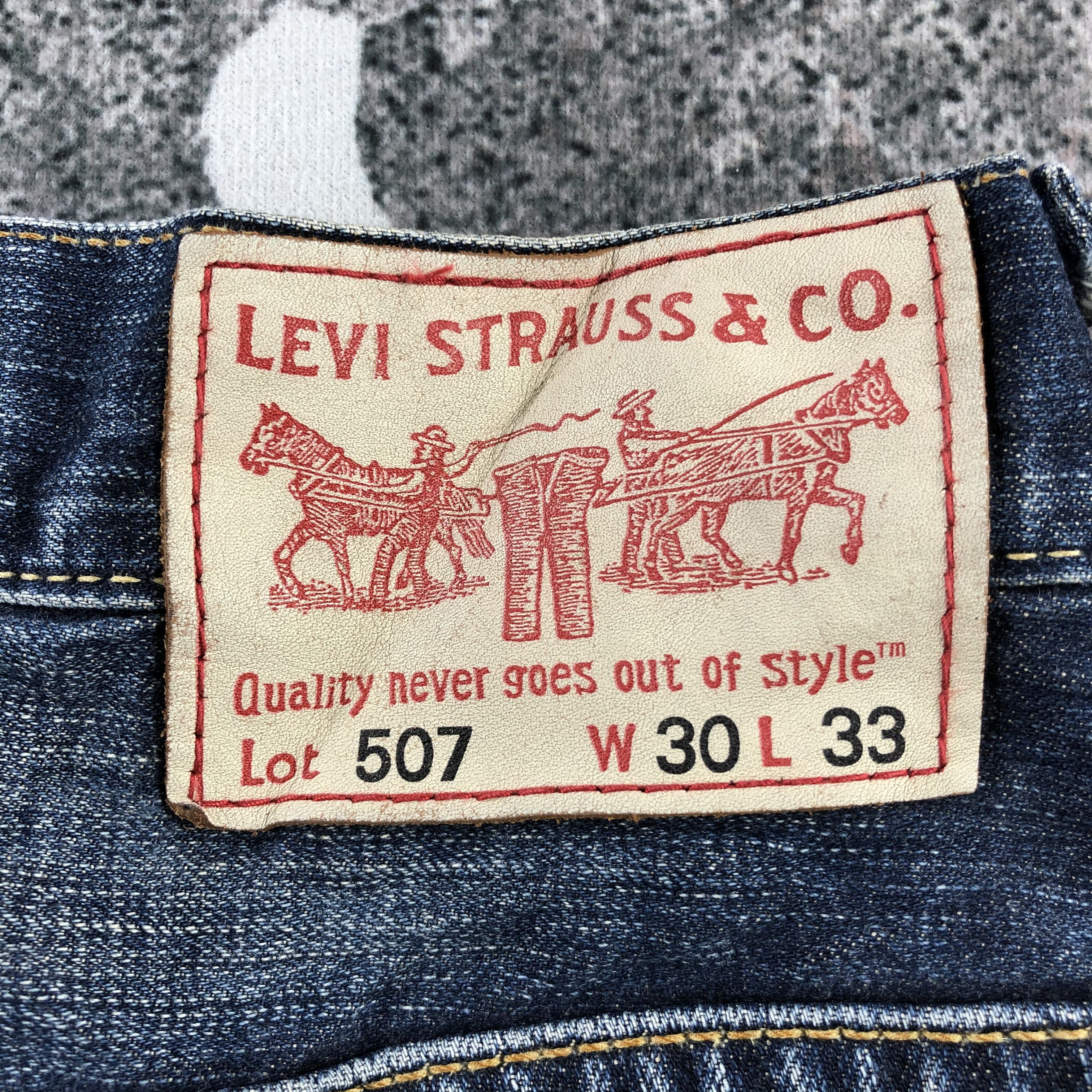 Levi's Vintage Levi's 507 Jeans Dark Wash Denim KJ927 Size US 30 / EU 46 - 5 Thumbnail