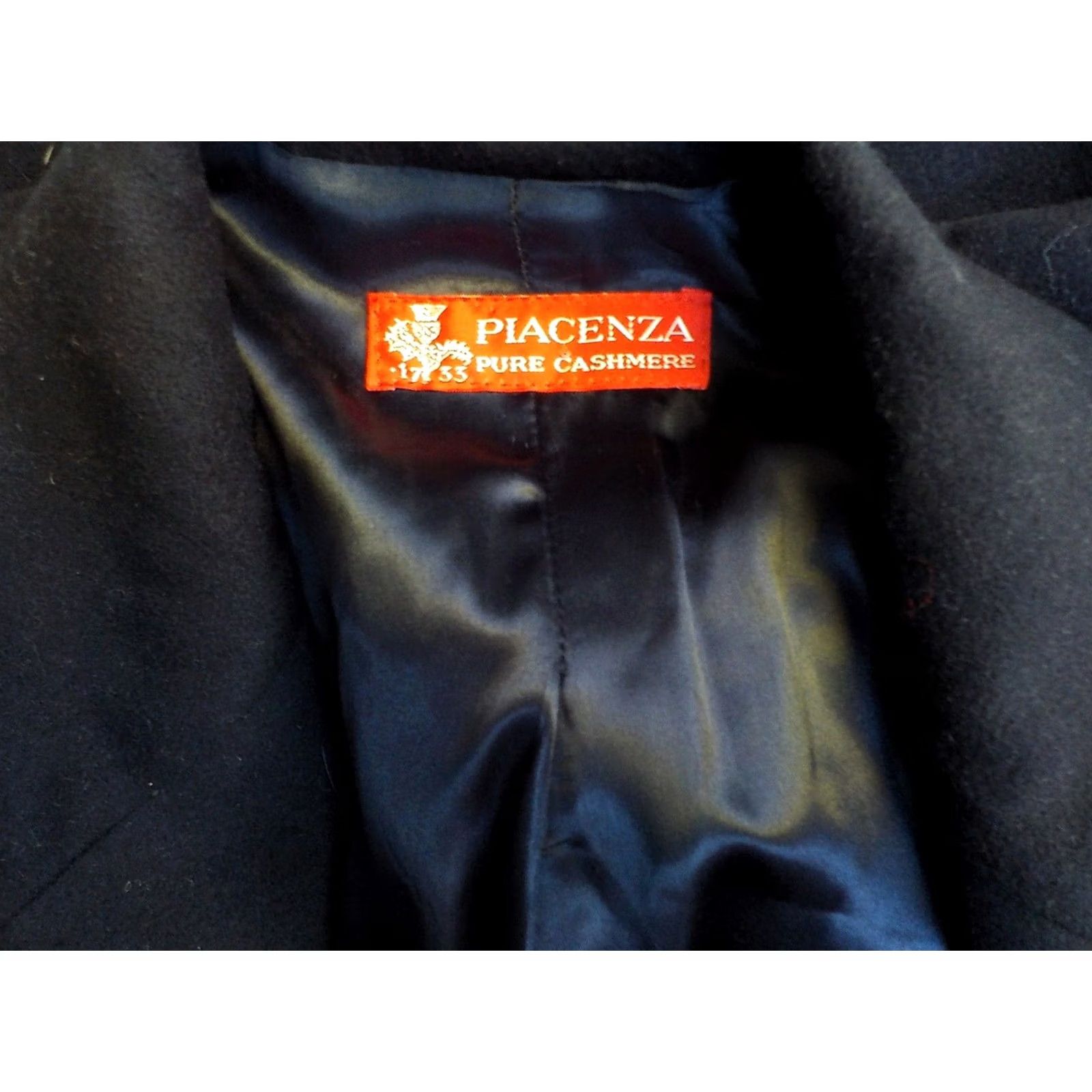 Doublet VINTAGE Riccardo Piacenza Pure Cashmere Long Double Breasted Coat Black 42-Made in Italy Women Overcoat Size 12 Size XL / US 12-14 / IT 48-50 - 6 Thumbnail