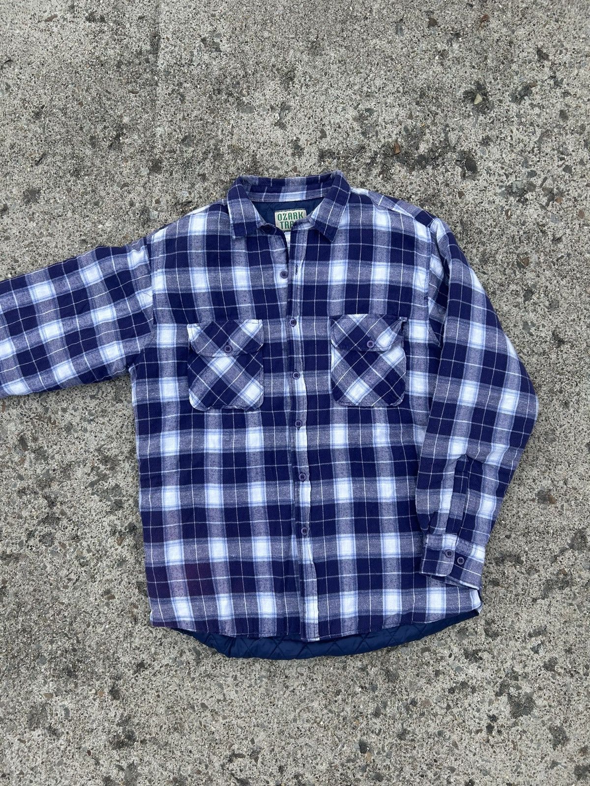 Flannel × Vintage Quilt Lined Vintage Ozark Trail Flannel Size US L / EU 52-54 / 3 - 1 Thumbnail
