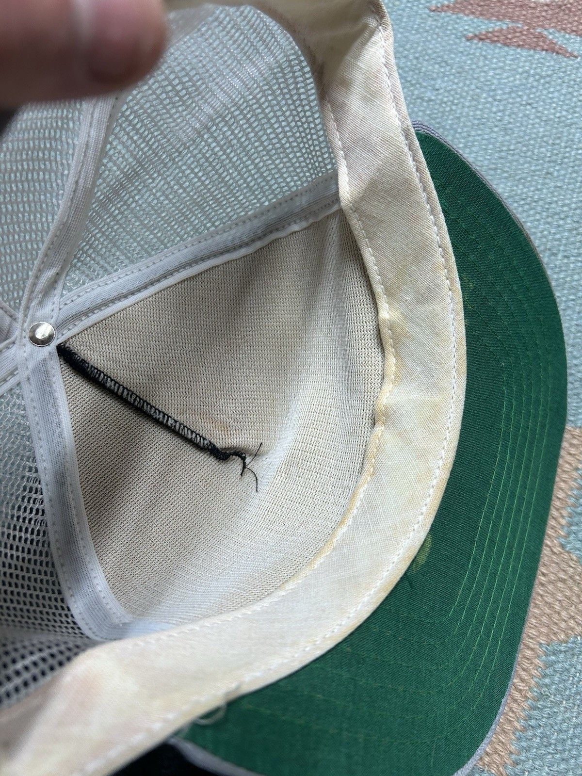 Vintage Vtg 80s trucker hat Valley Petroleum new era tri tone gas US Size ONE SIZE - 6 Thumbnail