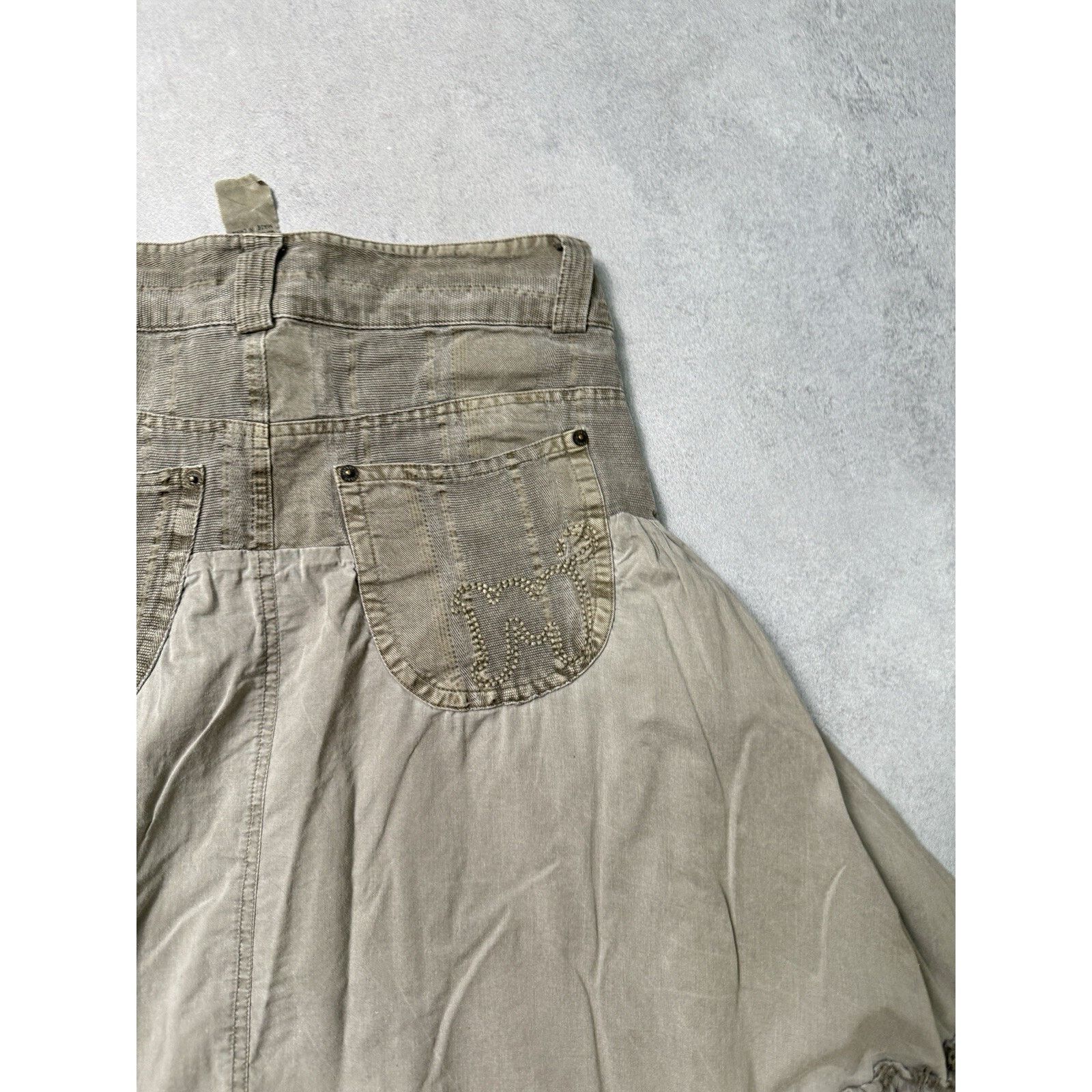 Designer × Morgan Homme Vintage Morgan de Toi Skirt Avant Garde Size 38 Beige Size 27" / US 4 / IT 40 - 18 Thumbnail