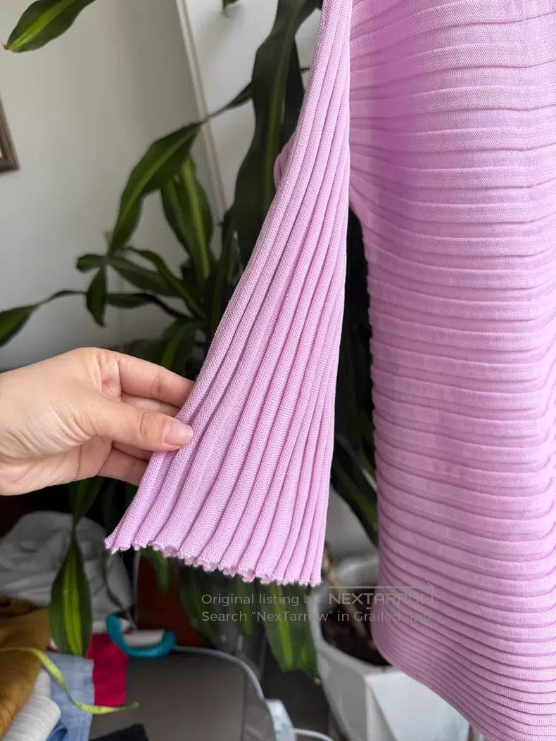 Issey Miyake Issey Miyake size:one size Pink Knit Spring Top Size XXS / US 00 / IT 34 - 3 Thumbnail