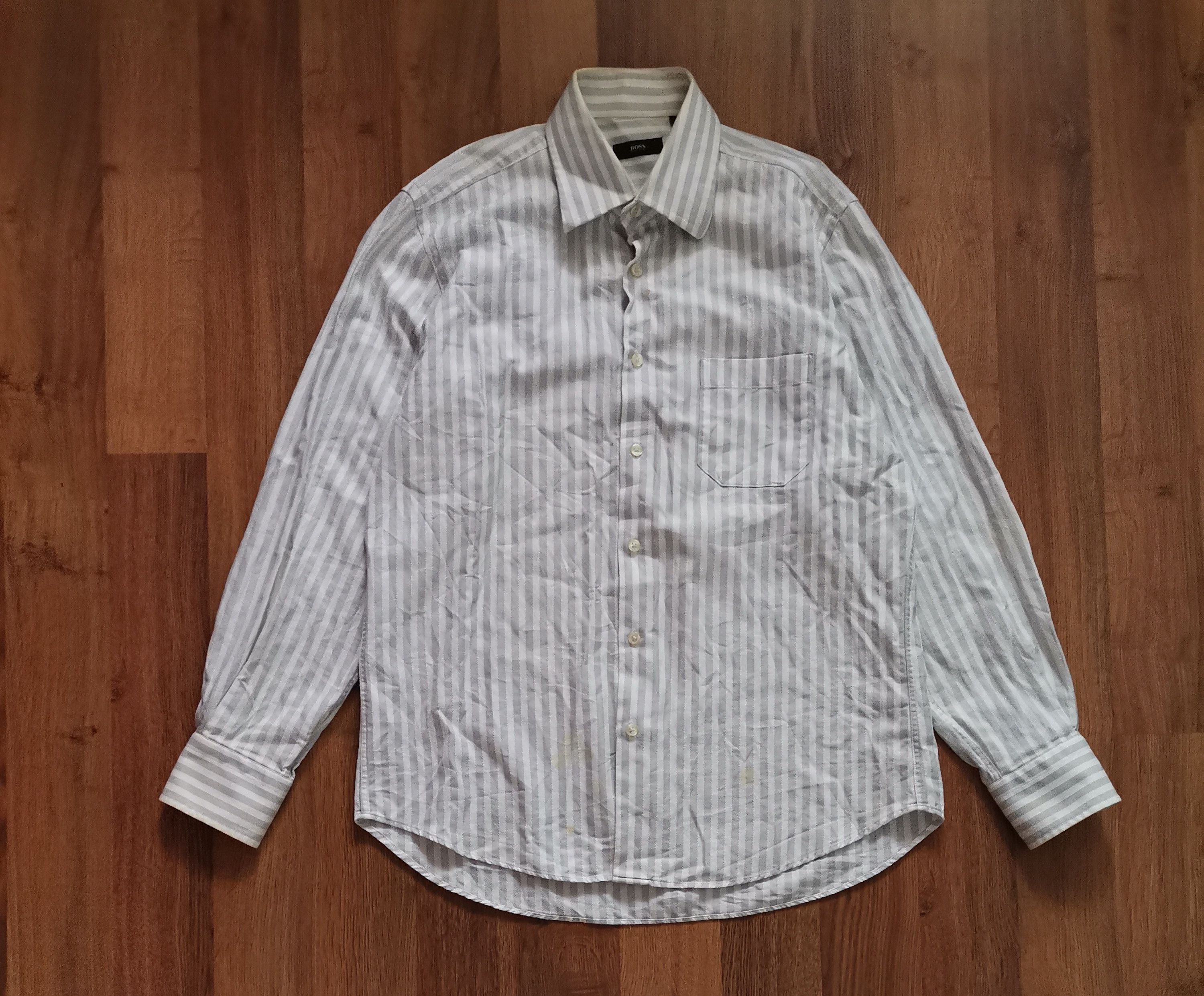 Hugo Boss Hugo Boss Striped Shirt Size US L / EU 52-54 / 3 - 1 Thumbnail