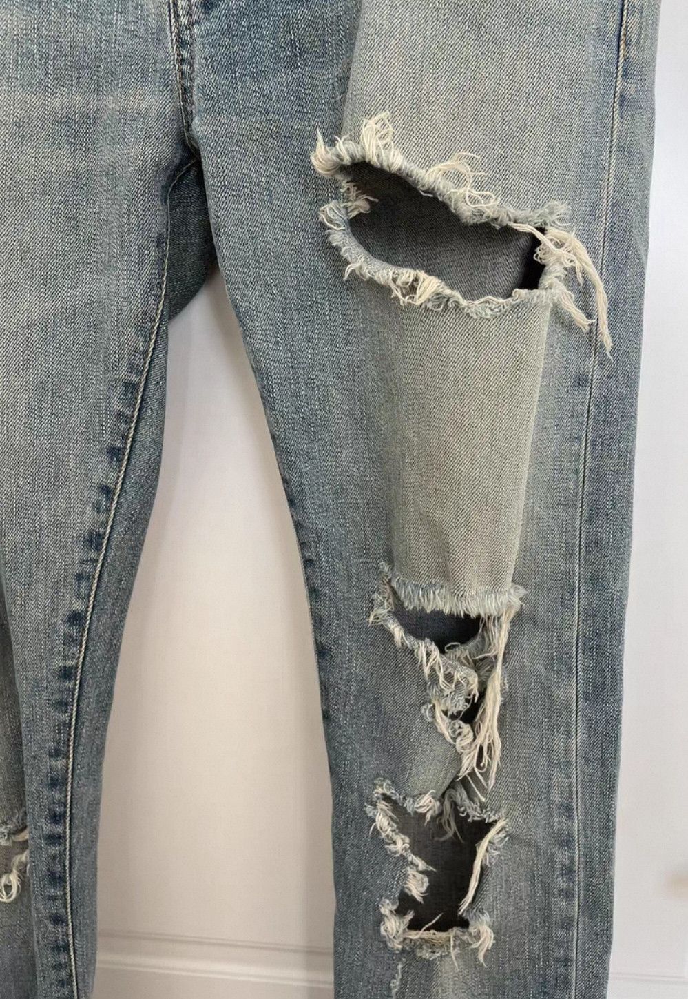 Saint Laurent Paris Saint Laurent Paris 14SS Ghost Claw Corroded Jeans. Size US 31 - 3 Thumbnail