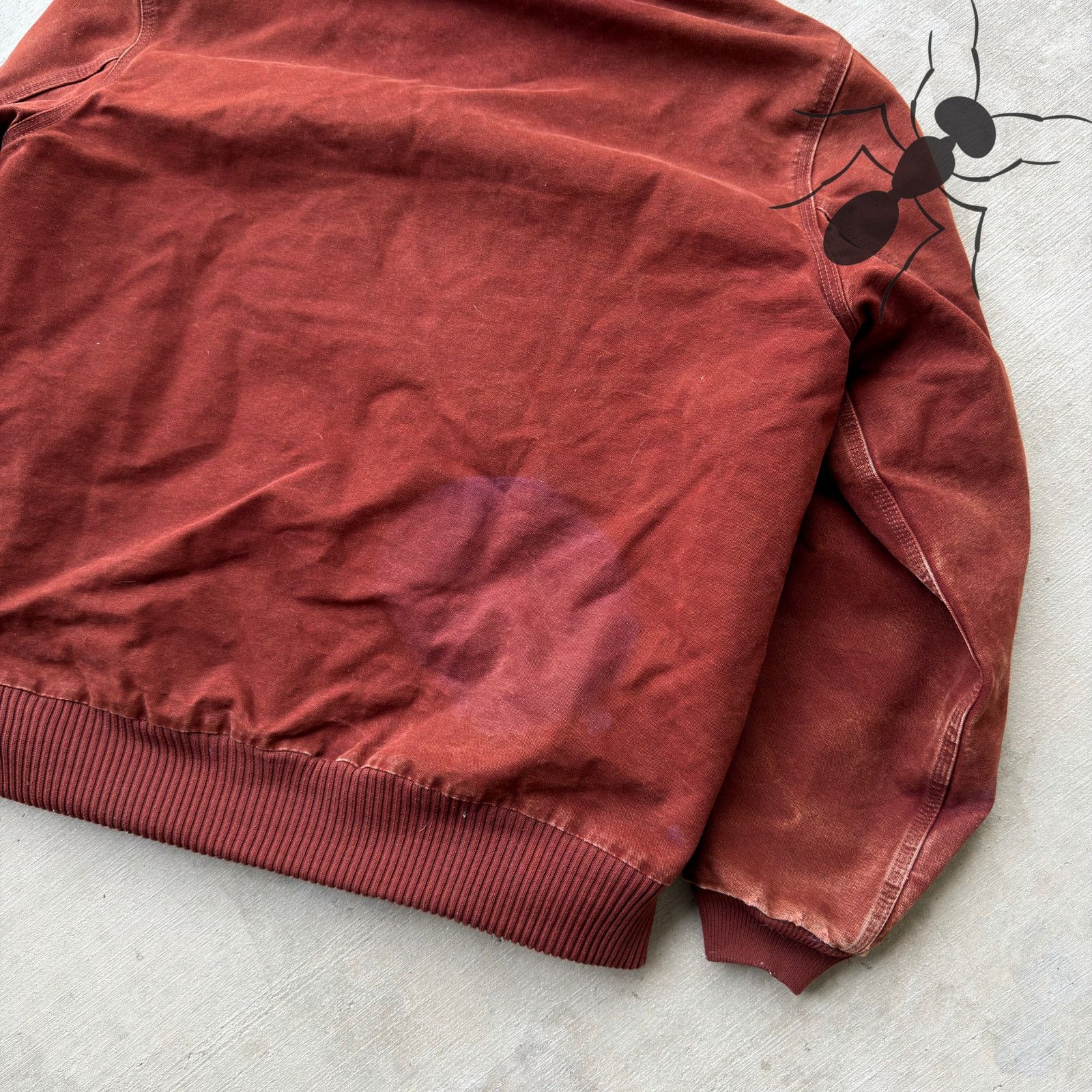 Carhartt × Vintage Carhartt J130 CLY red hooded work wear jacket Size US L / EU 52-54 / 3 - 8 Thumbnail