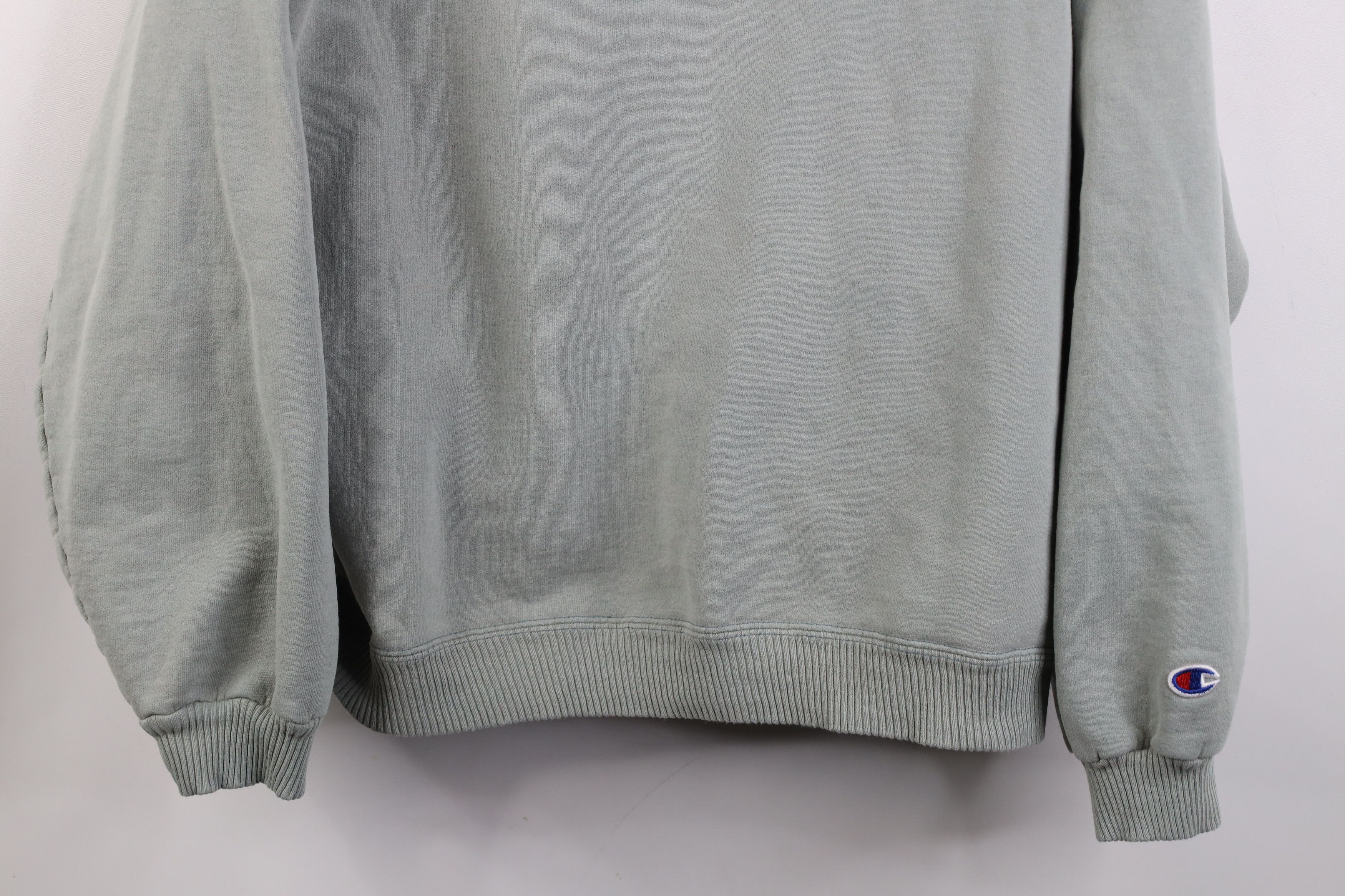 Champion Vintage 90s Champion Spell Crewneck Sweatshirt Light Green Size US XL / EU 56 / 4 - 3 Thumbnail