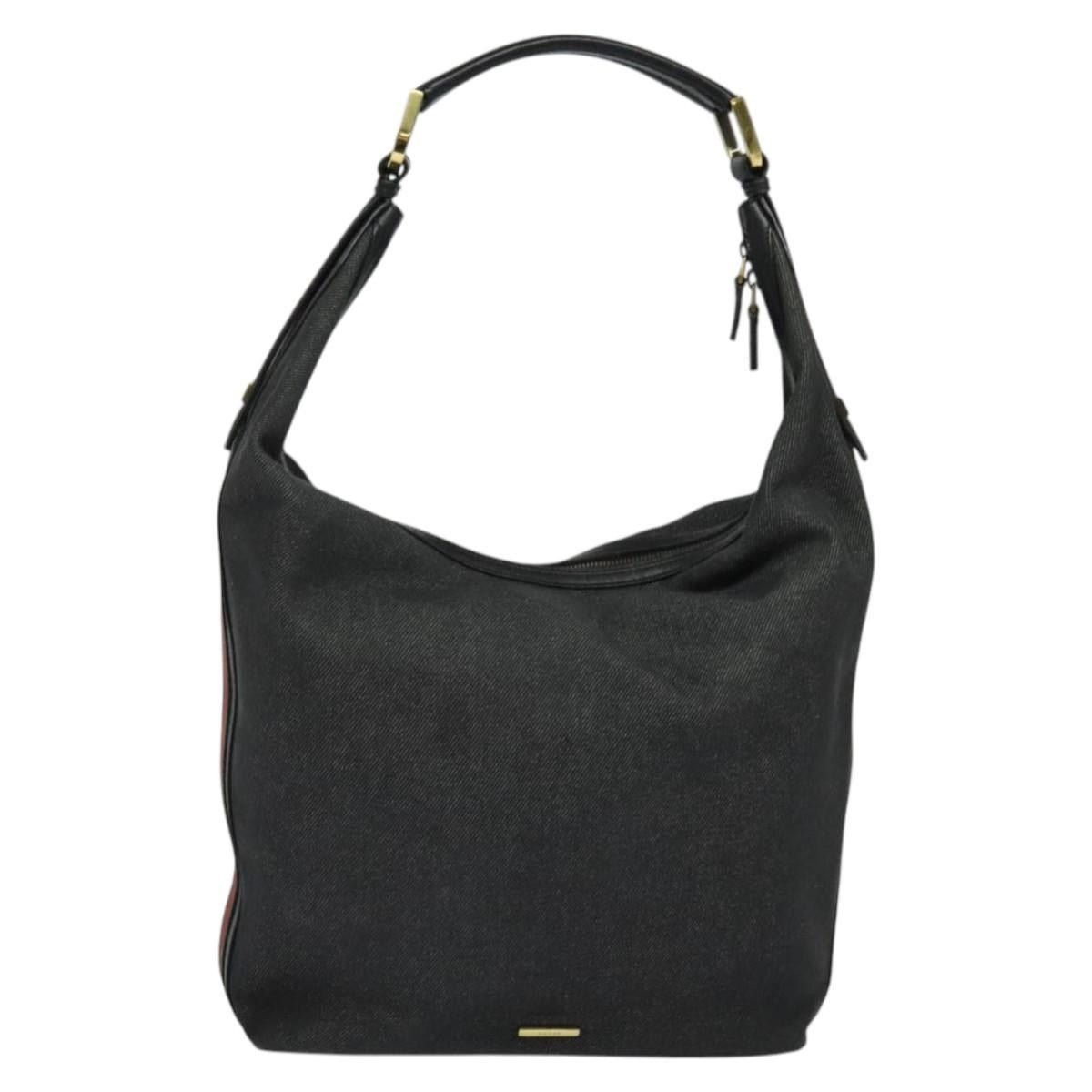 Gucci GUCCI Web Sherry Line Shoulder Bag Canvas Black Gold Size ONE SIZE - 2 Thumbnail