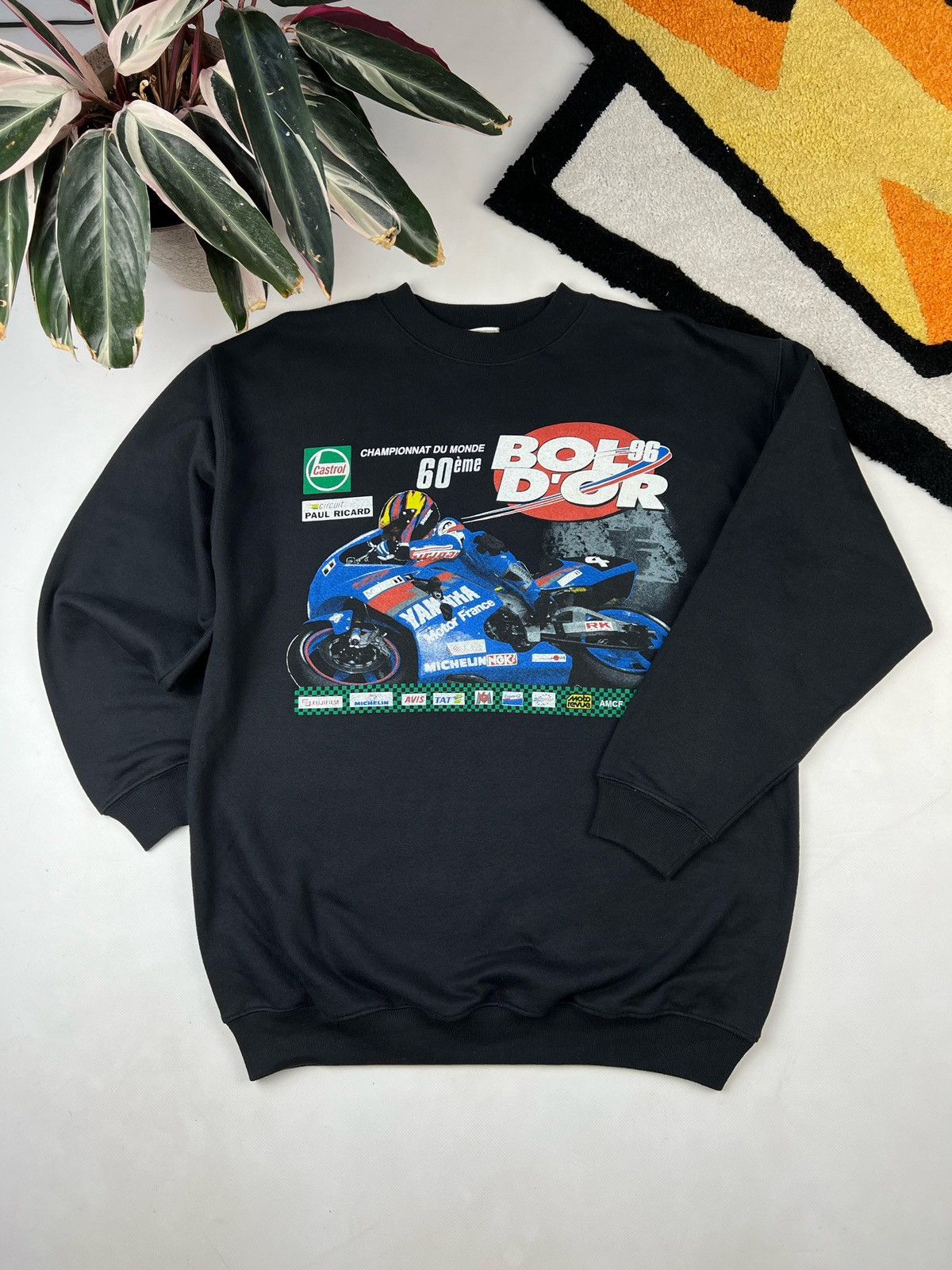 Vintage VNTG Bol D’Or 96 Championnat Du Monde Paul Ricard Sweatshirt Size US L / EU 52-54 / 3 - 4 Thumbnail