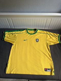 1998/99 Brazil Football Track Jacket / Official Old Nike Soccer Jersey