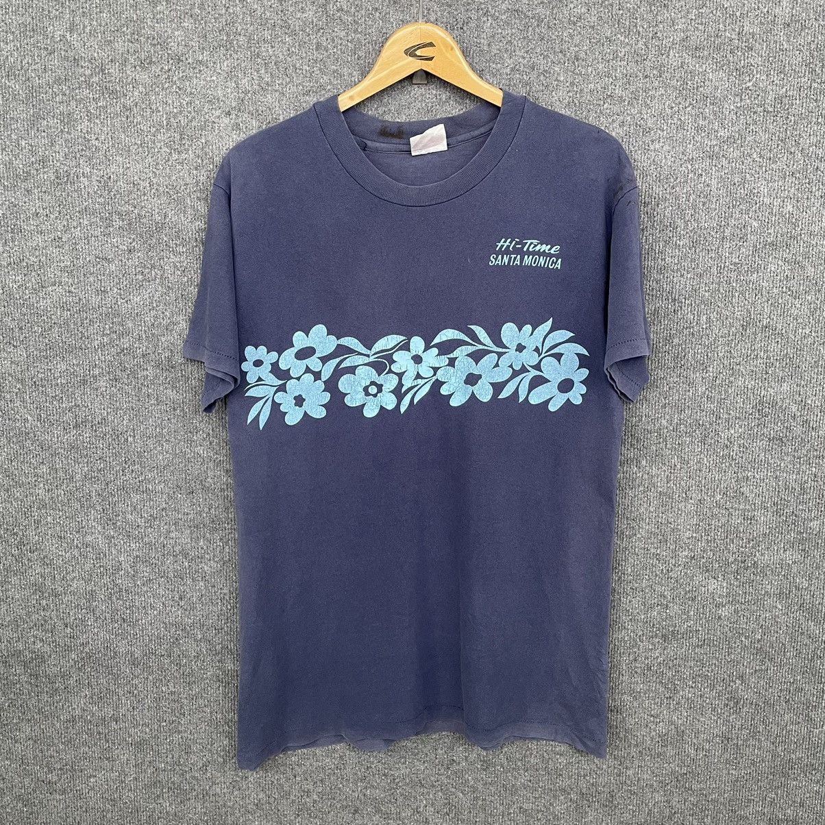Vintage 1990s Hi-Time Santa Monica Faded T Shirt Size US M / EU 48-50 / 2 - 1 Thumbnail