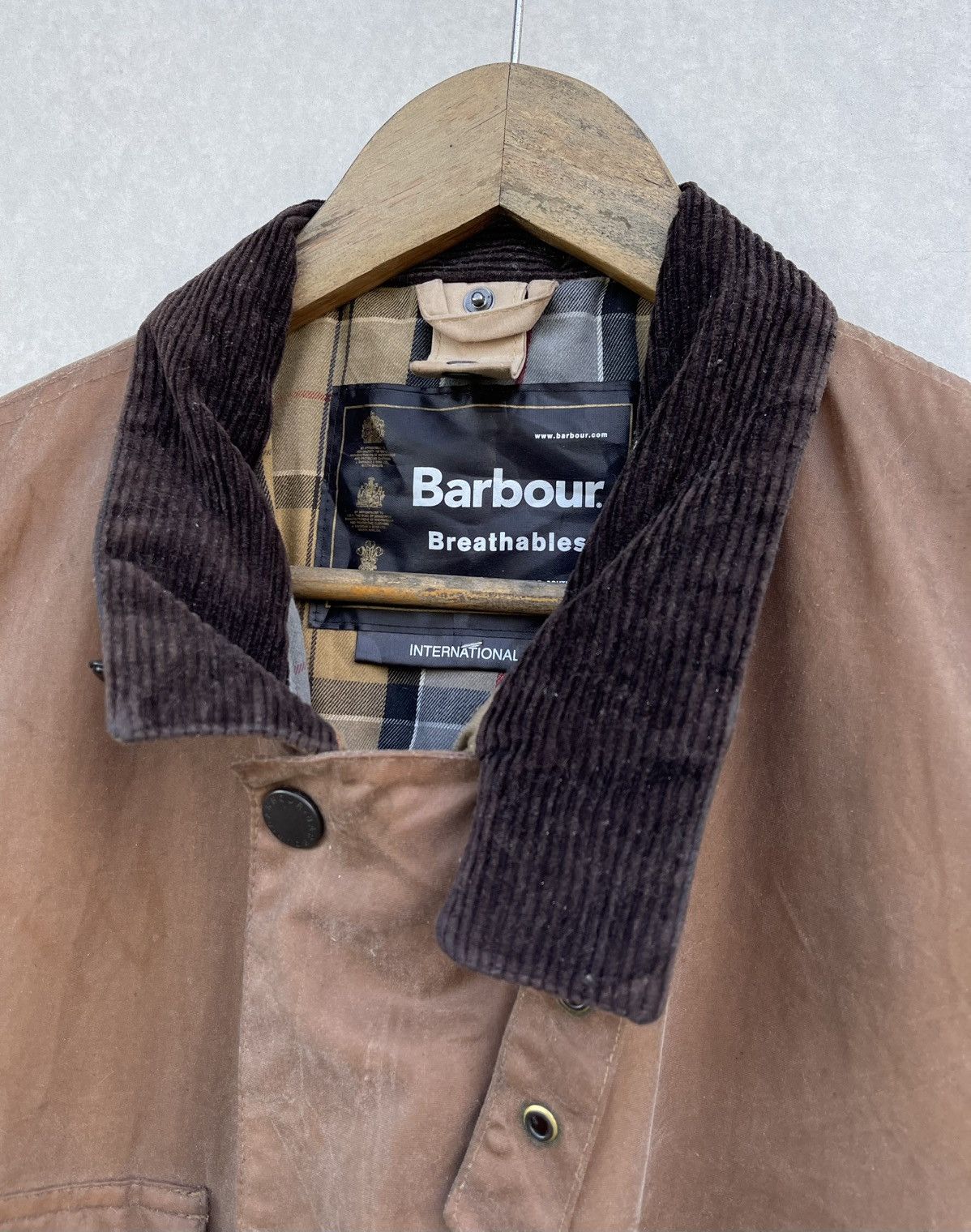 Barbour 🔥RARE🔥BARBOUR MEN'S "BREATHABLES" INTERNATIONAL WAXED JACKET Size US XL / EU 56 / 4 - 9 Thumbnail