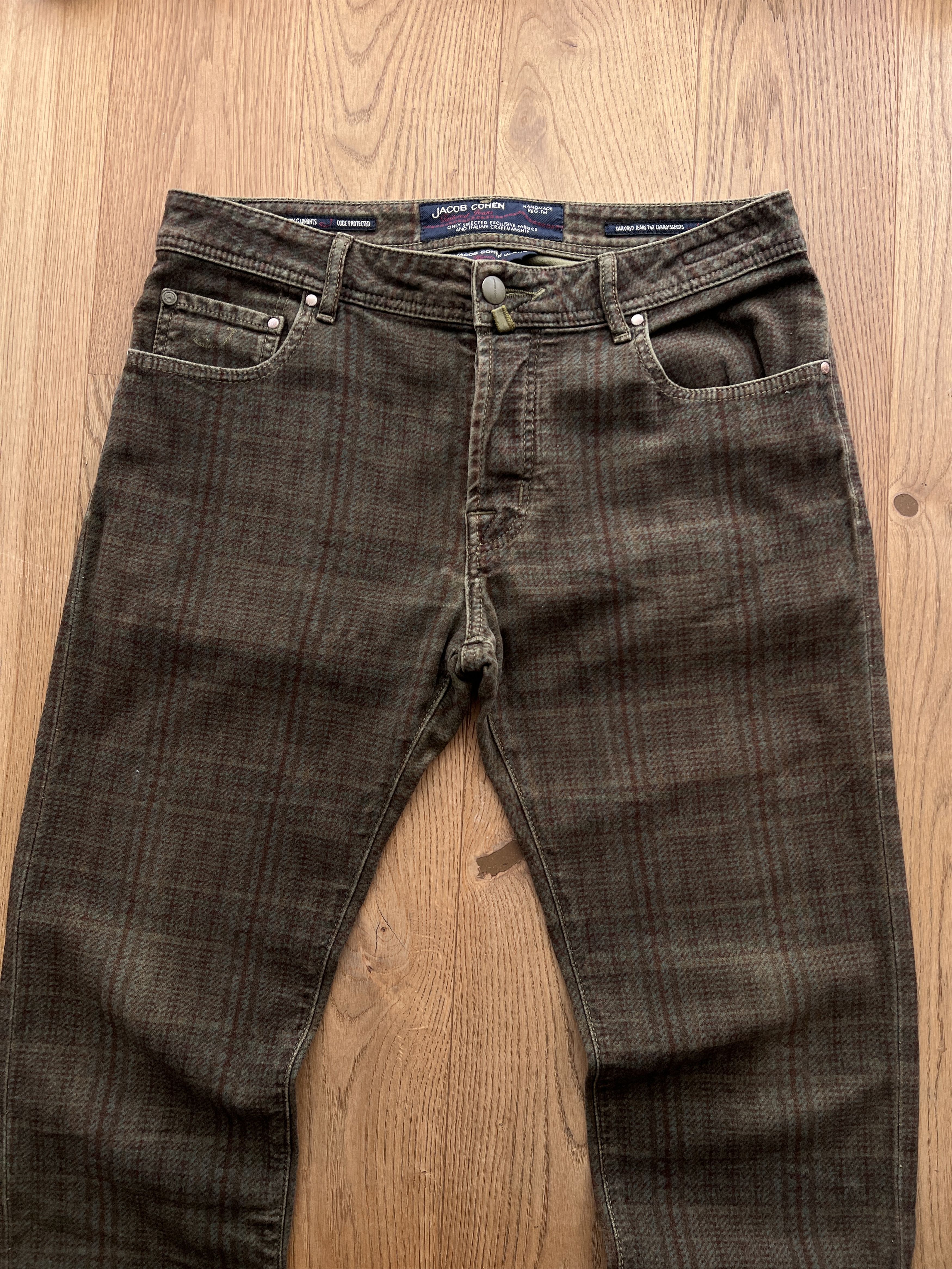 Jacob Cohen Jacob Cohën Handmade designer pants striped plaid checked Size US 35 - 11 Thumbnail