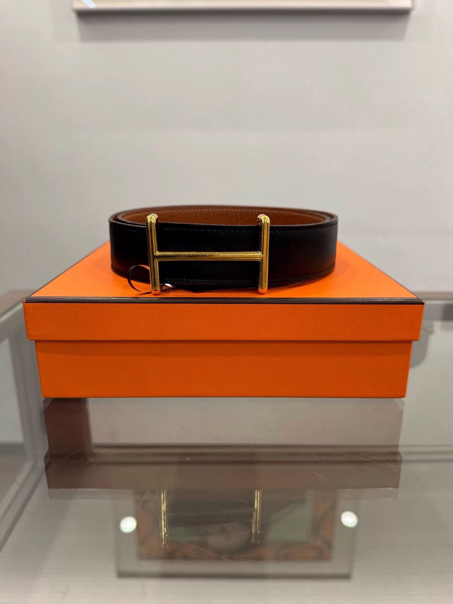 Hermes Hermes H Buckle 3.2cm Wide Belt Size 80 Size ONE SIZE - 1 Thumbnail