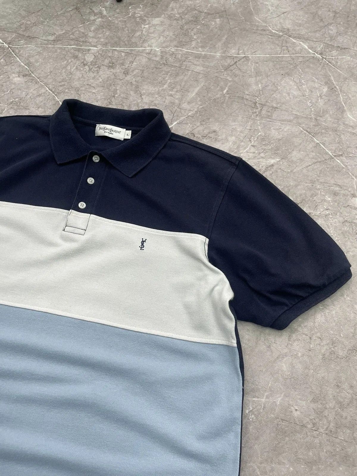 Yves Saint Laurent Vintage old money polo Yves Saint Laurent mini logo Size US XL / EU 56 / 4 - 6 Thumbnail