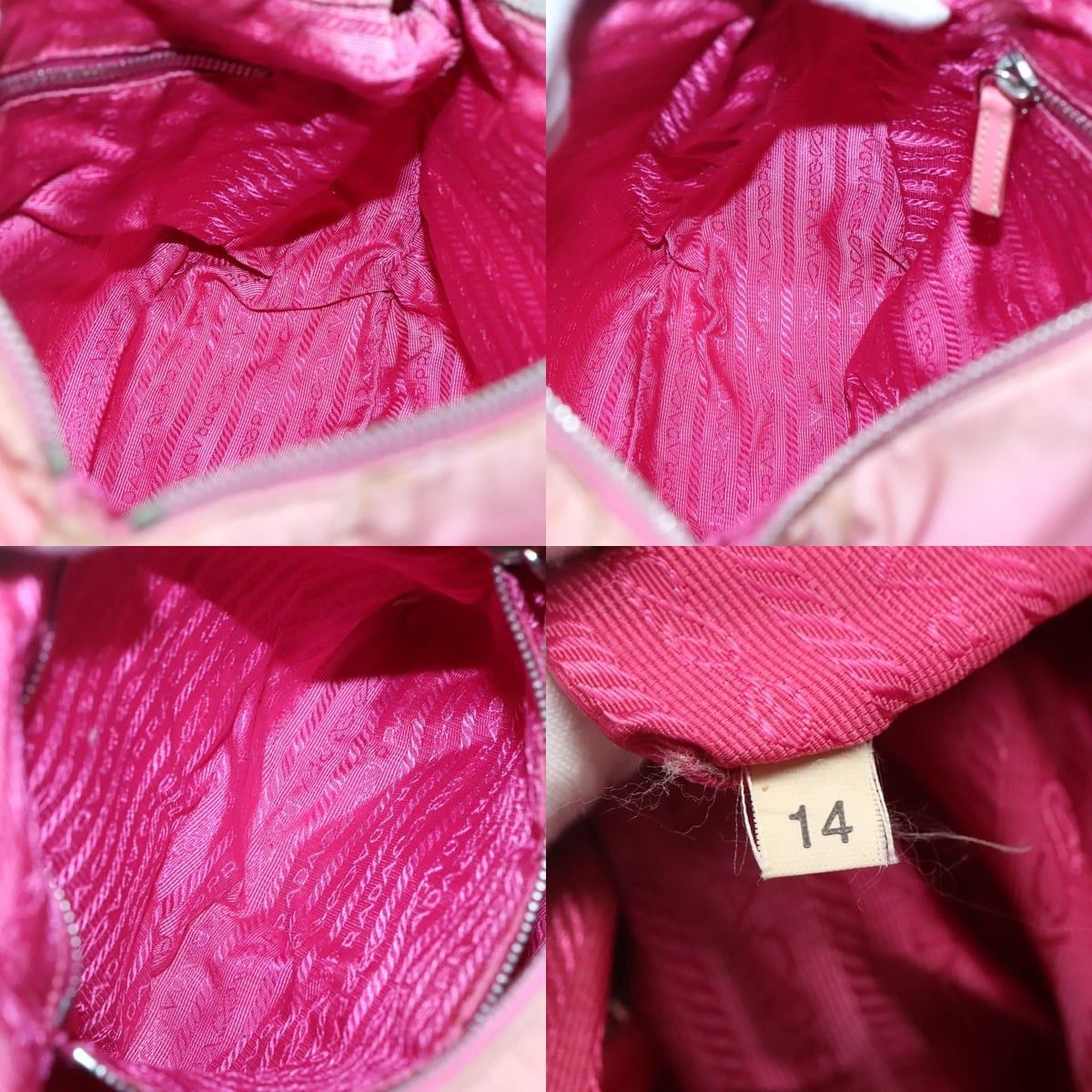 Prada PRADA Shoulder Bag Nylon Pink Silver Size ONE SIZE - 12 Thumbnail