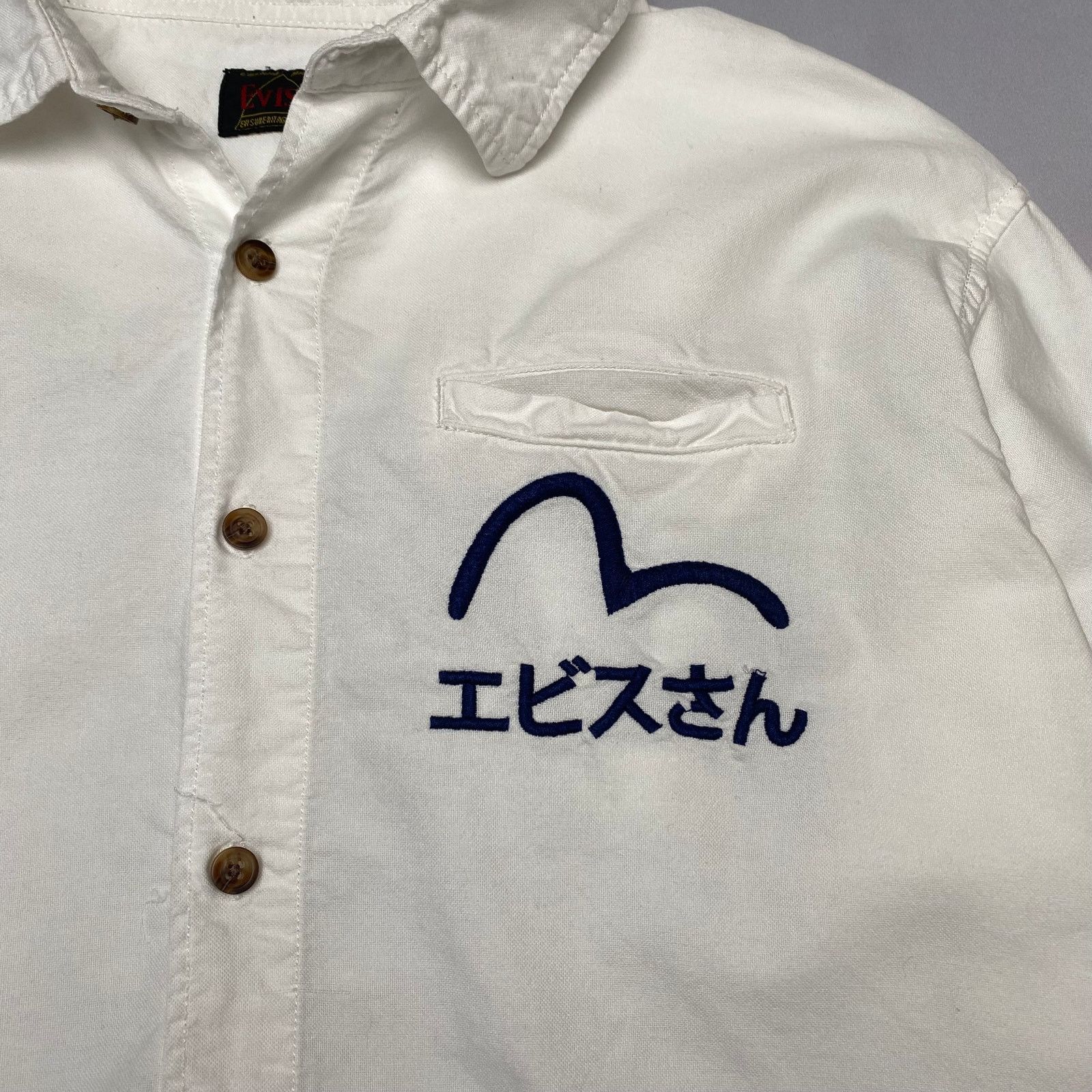 Evisu Evisu Seagull Print Oxford Shirt Button Up Men's XL Size US XL / EU 56 / 4 - 3 Thumbnail