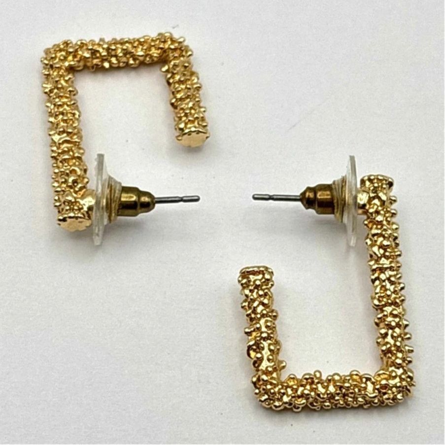 Other Gold Rectangle Earrings Size ONE SIZE - 2 Thumbnail