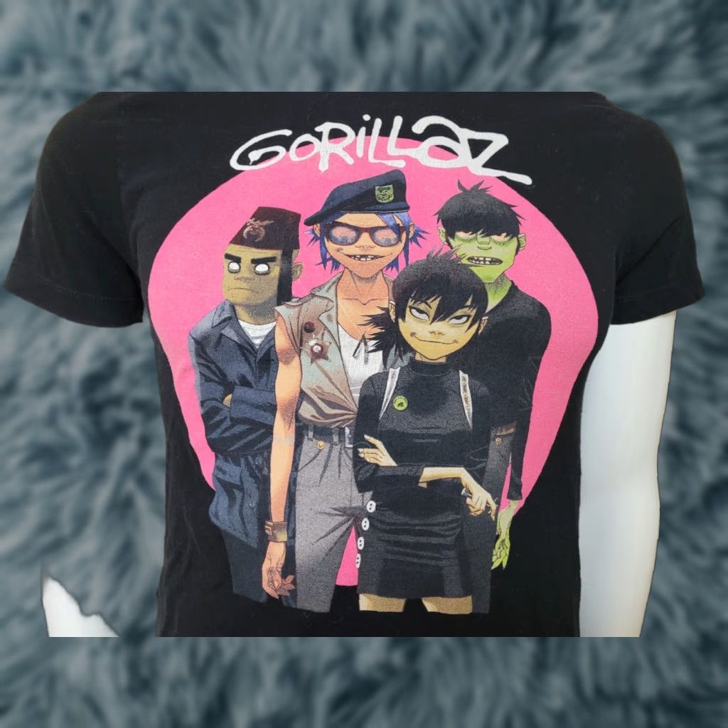 Vintage VINTAGE Gorillaz T Shirt Small Unisex Adults Black 00s Hip Hop Music Size US S / EU 44-46 / 1 - 1 Thumbnail