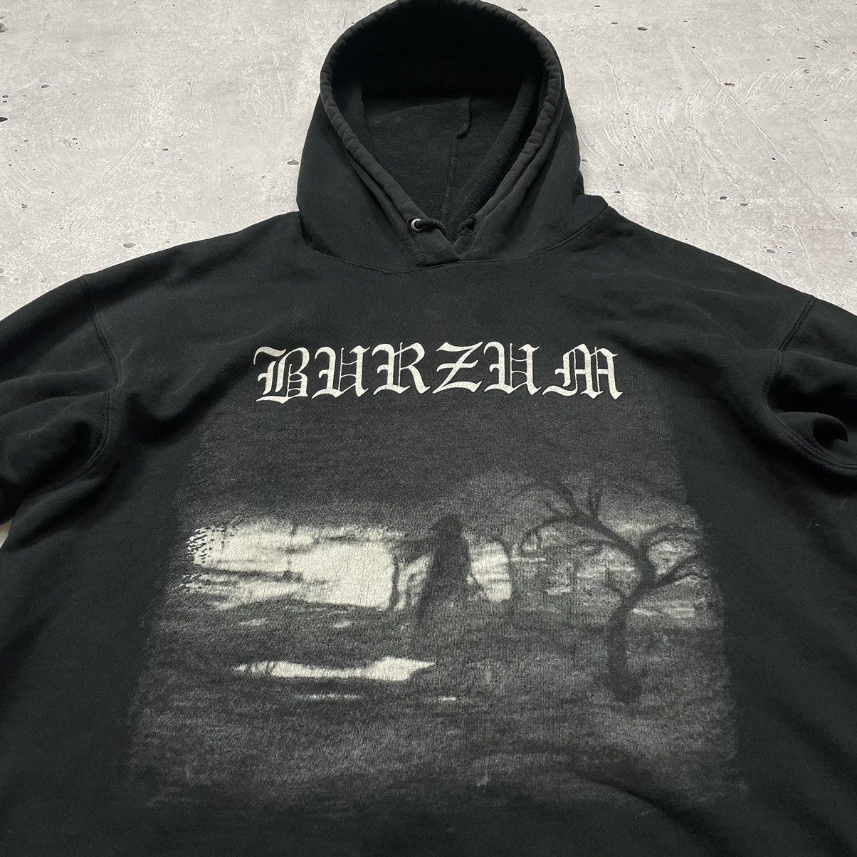 Band Tees × Vintage ULTRA RARE Vintage 90’s Burzum Aske double logo hoodie Size US XL / EU 56 / 4 - 5 Thumbnail