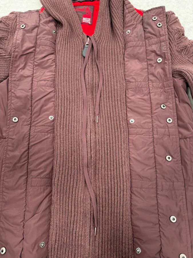Marithe + Francois Girbaud 2000s Marithé + François Girbaud Brown Wool Zip-Up Sweater Size US M / EU 48-50 / 2 - 9 Thumbnail