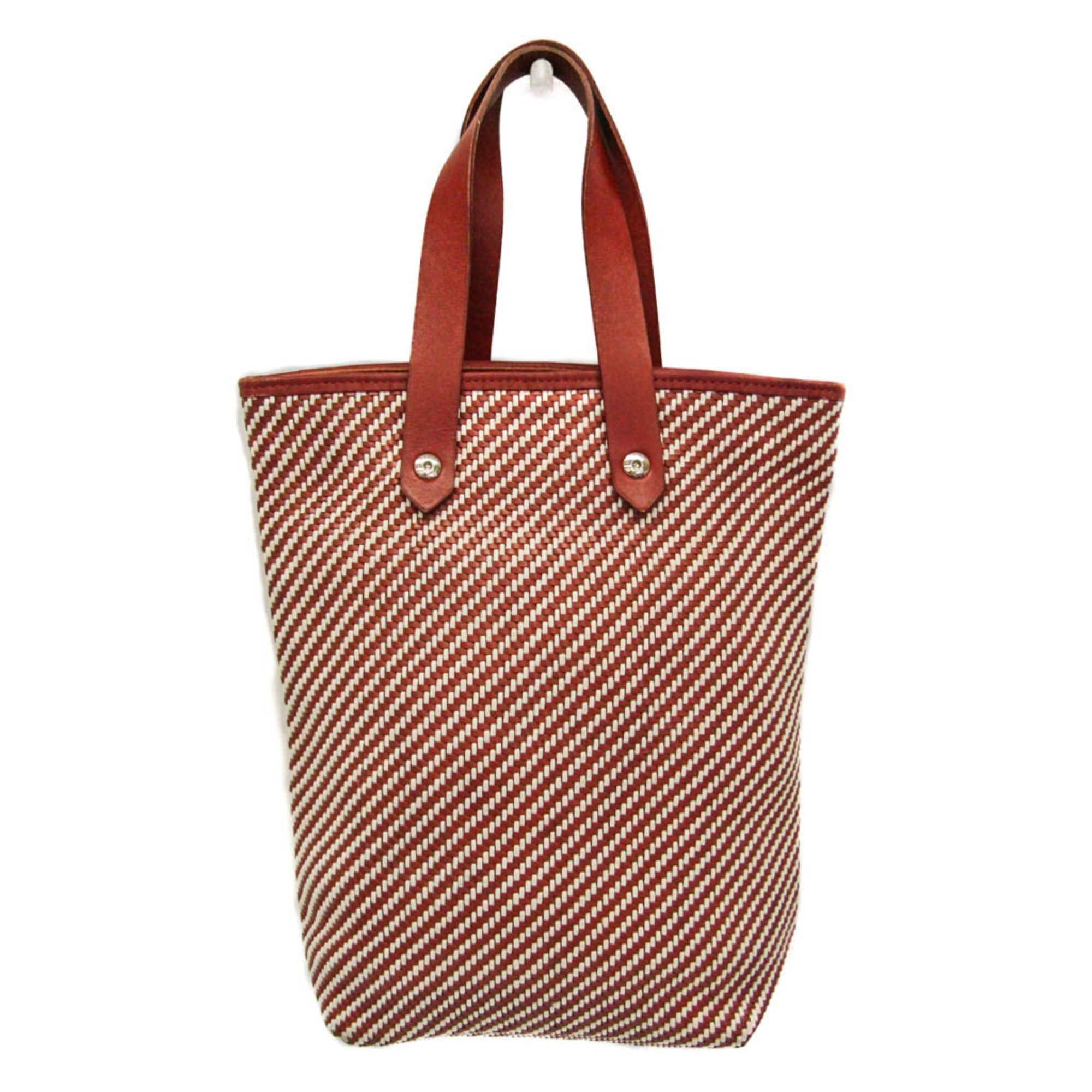 Hermes Hermes Ahmedabad Diego PM Women's Leather,Polyester Tote Bag Red Brown,White Size ONE SIZE - 1 Thumbnail