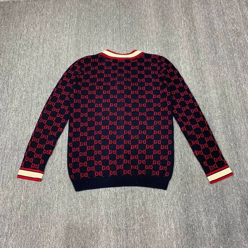 Gucci Gucci Double G old-fashioned full-printed knit cardigan jac Size US XS / EU 42 / 0 - 2 Thumbnail