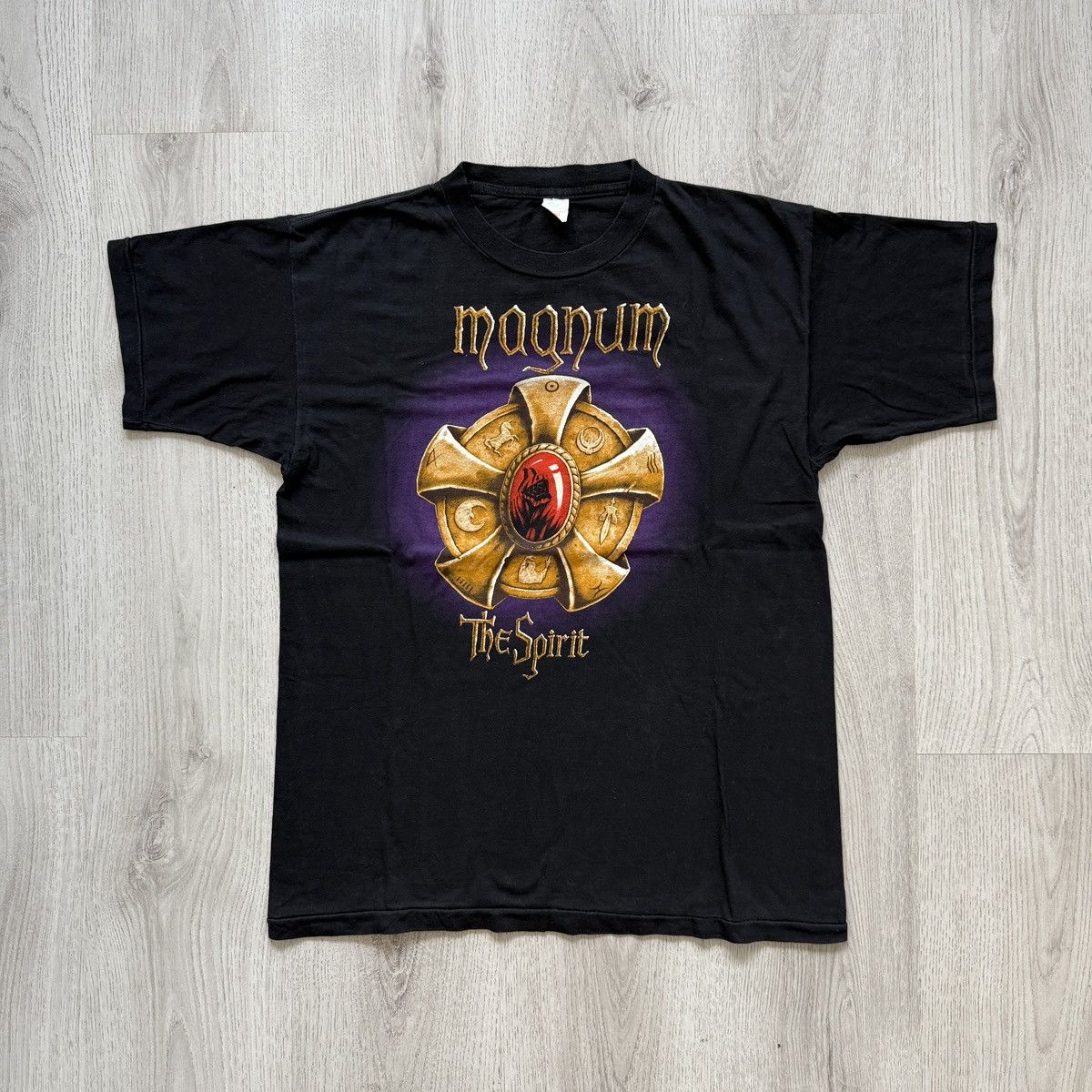 Band Tees Magnum The Spirit 1991 Single Stitch Vintage Band Album Tee Size US L / EU 52-54 / 3 - 1 Thumbnail