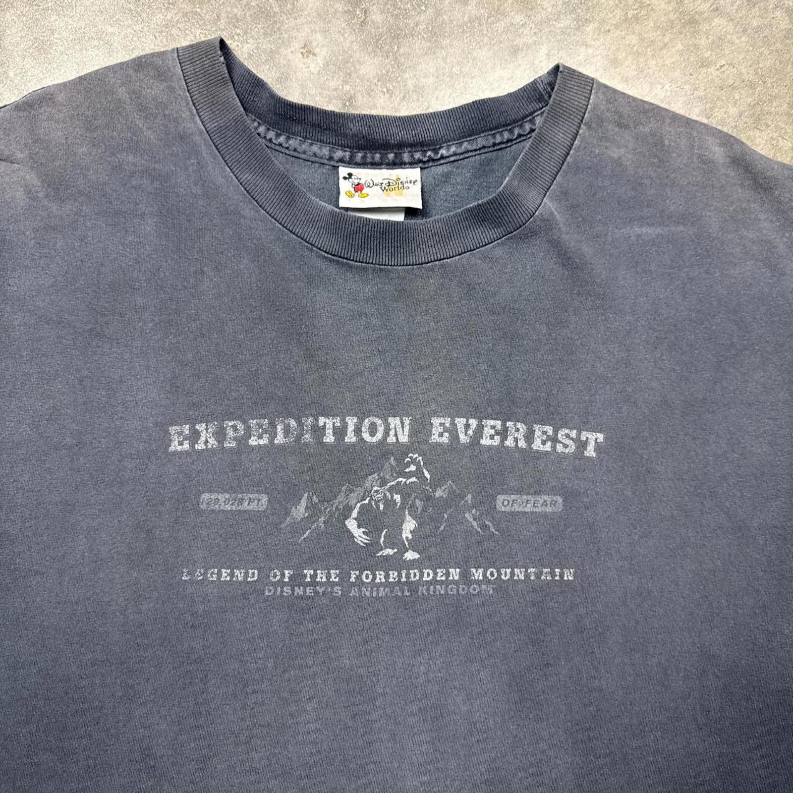 Disney Everest Expedition Faded Graphic 1999 T-Shirt Size US XL / EU 56 / 4 - 3 Thumbnail