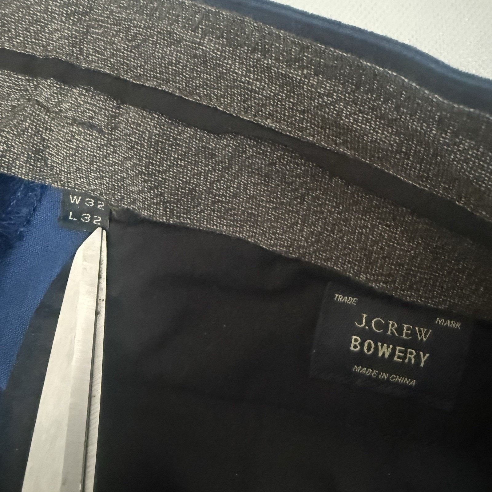 J.Crew J Crew Bowery Corduroy Pant Blue Slim Career Office Preppy Size US 32 / EU 48 - 3 Thumbnail