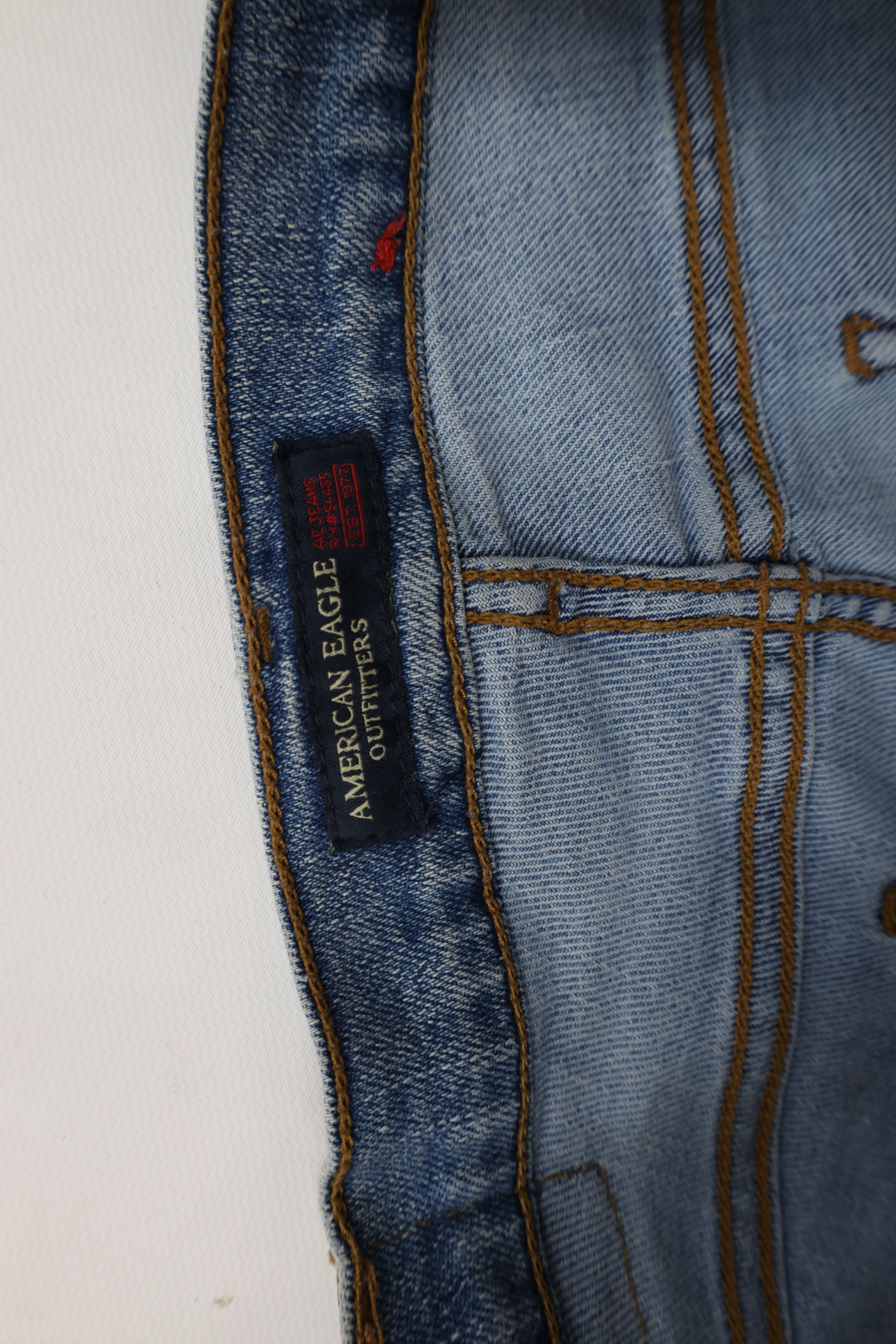 American Eagle Outfitters × Vintage Vintage 90s Y2K American Eagle Outfitters Flared Denim Jeans Size 27" / US 4 / IT 40 - 7 Thumbnail