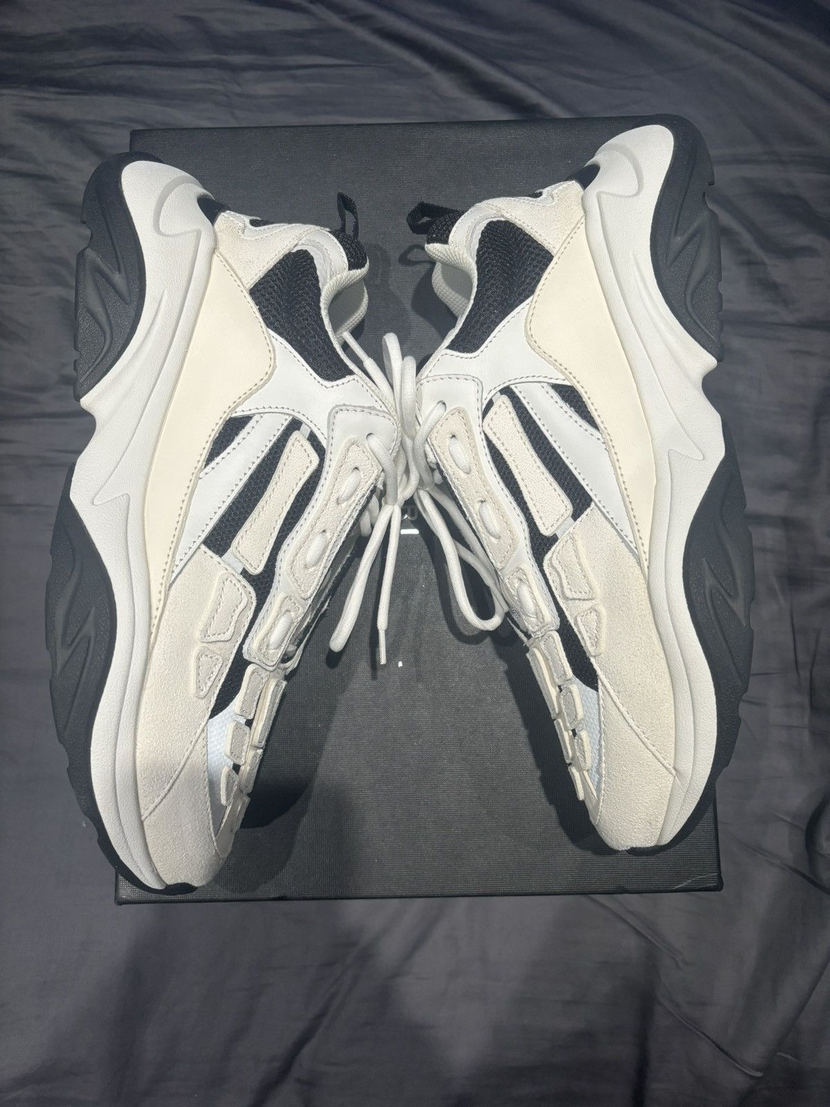 Amiri Amiri Bone Runner White Black Size US 11 / EU 44 - 6 Thumbnail